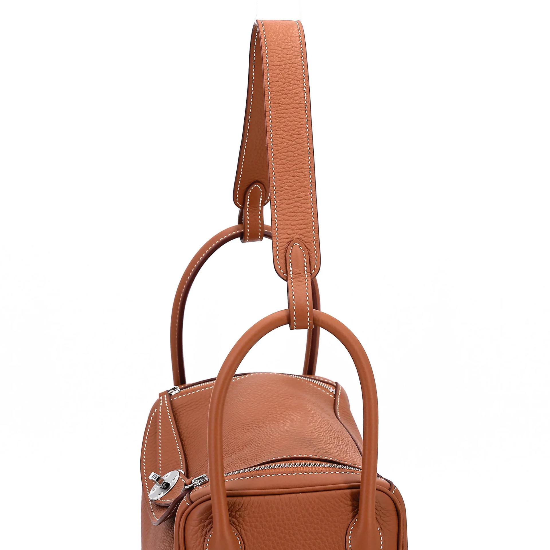 Unused ( Rank NS ) HERMÈS Lindy 26 Gold (37) Clemence Palladium hardware W (2024) - 3