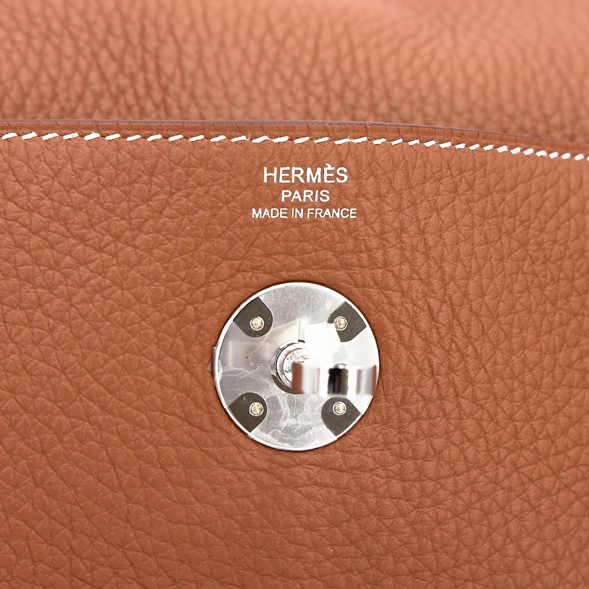 Unused ( Rank NS ) HERMÈS Lindy 26 Gold (37) Clemence Palladium hardware W (2024) - 14
