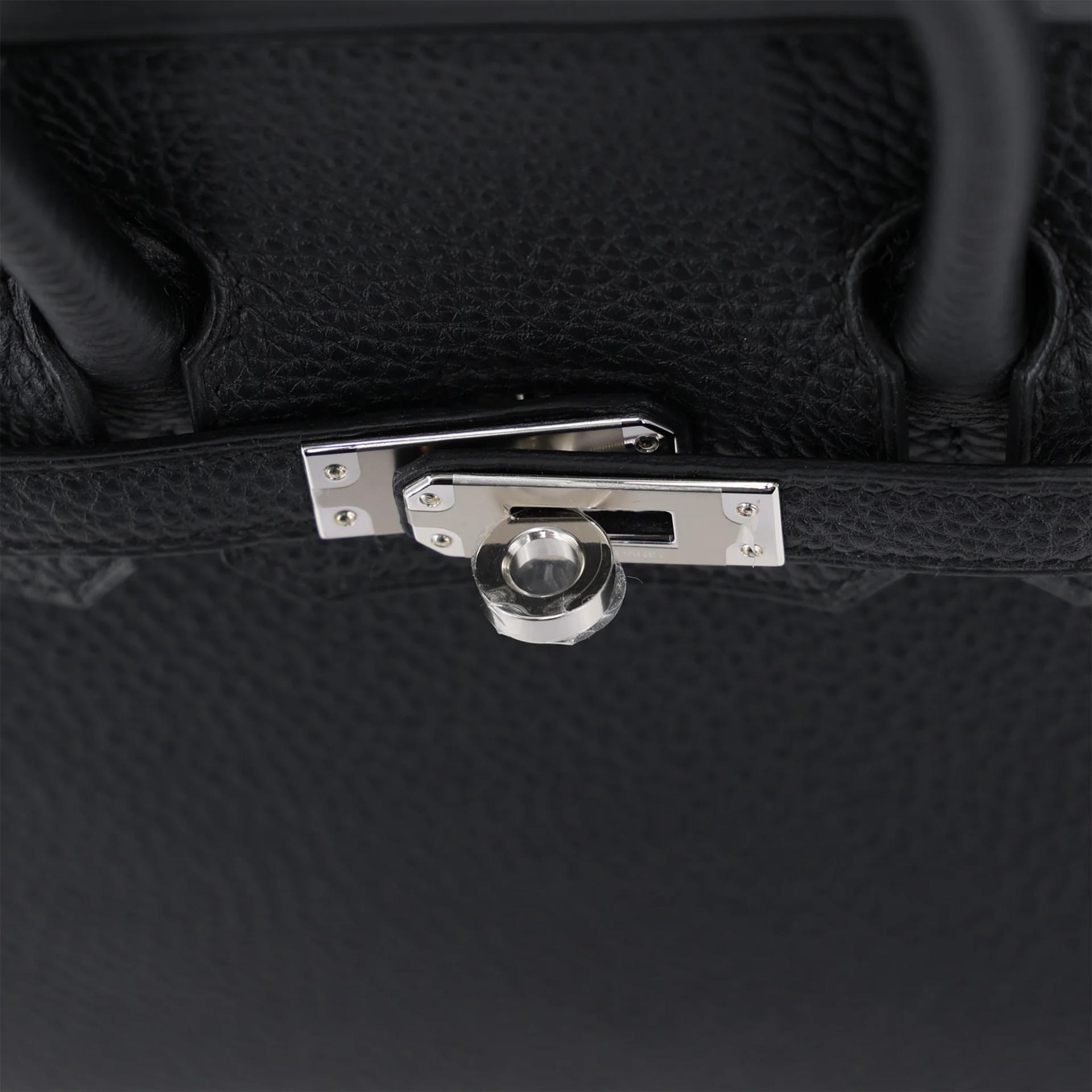 ランク N 新品 HERMÈS エルメス バーキン25 ブラック (89) トゴ シルバー金具 G刻印 (2026) - 9