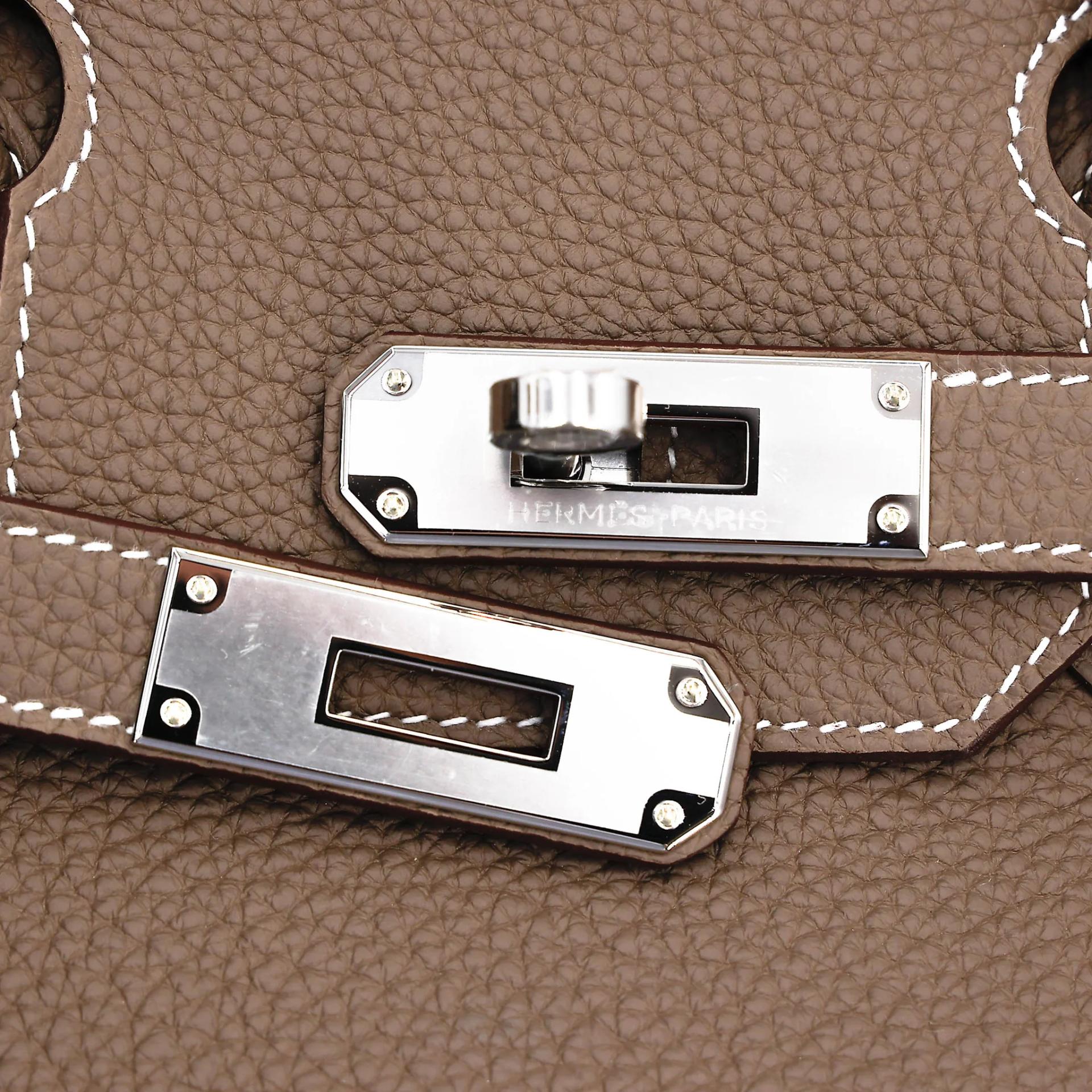Brand New ( Rank N ) HERMÈS Birkin 30 Etoupe (18) Togo Palladium hardware G (2026) - 8