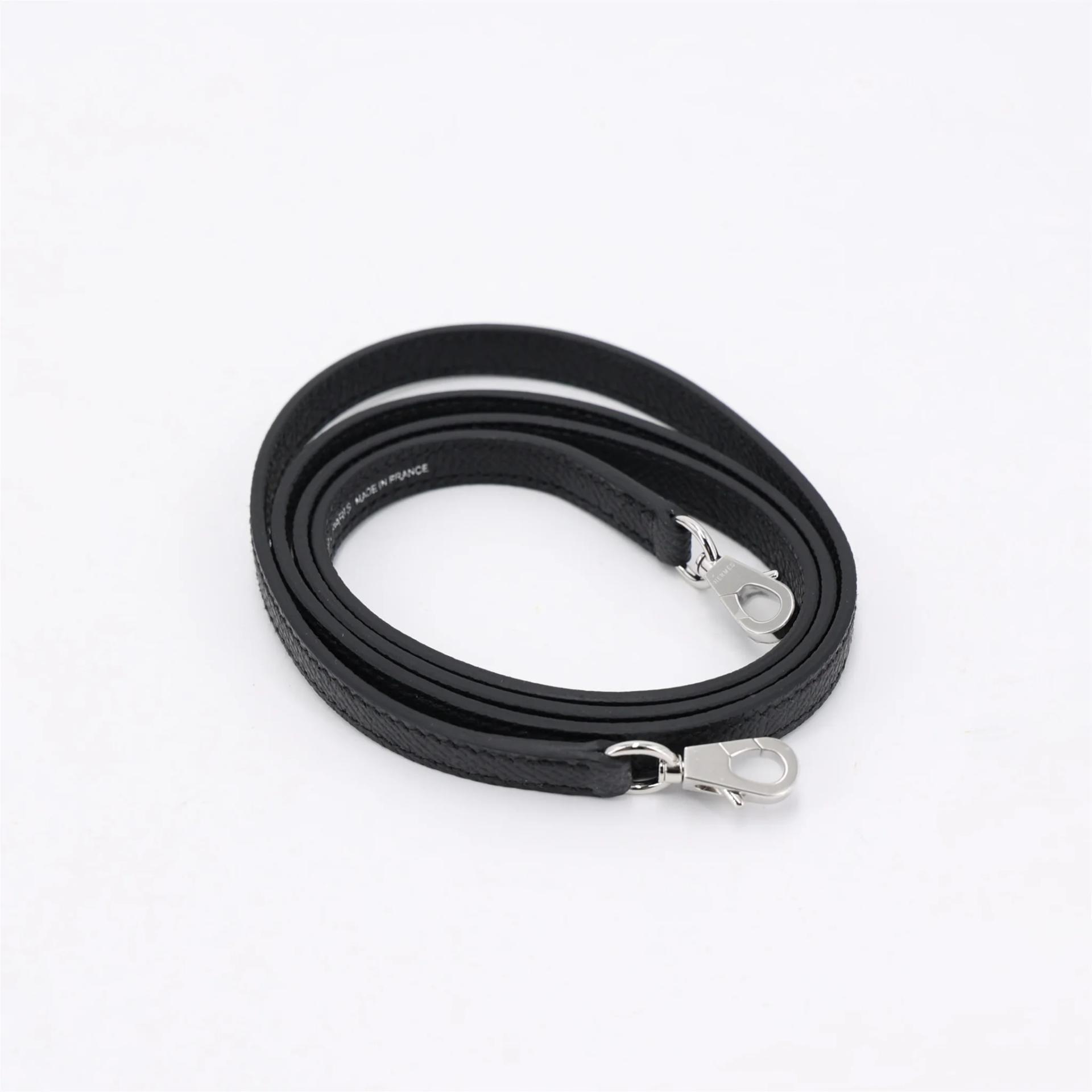 Brand New ( Rank N ) HERMÈS Mini Kelly II Noir (89) Epsom Palladium hardware G (2026) - 15