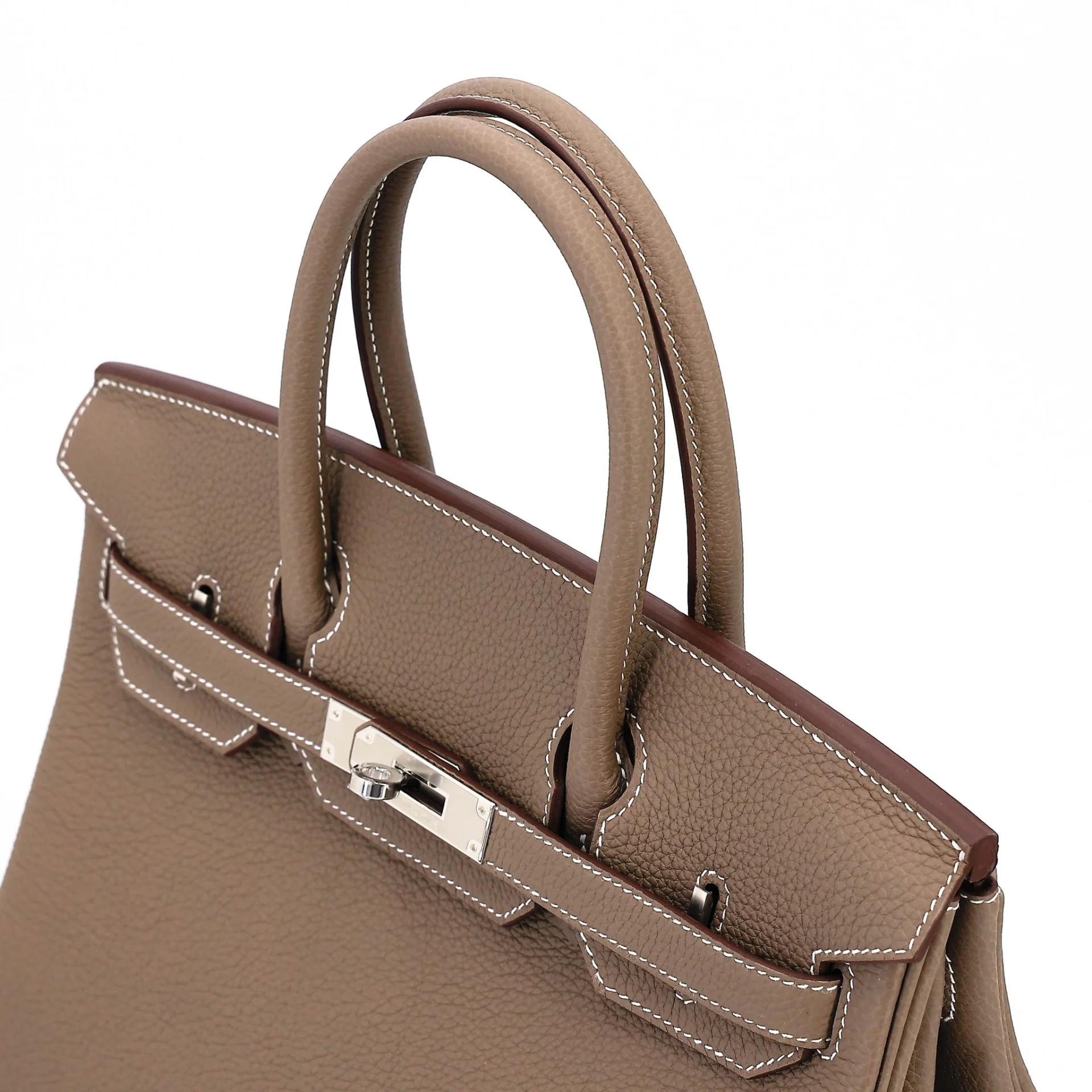 Brand New ( Rank N ) HERMÈS Birkin 30 Etoupe (18) Togo Palladium hardware G (2026) - 3