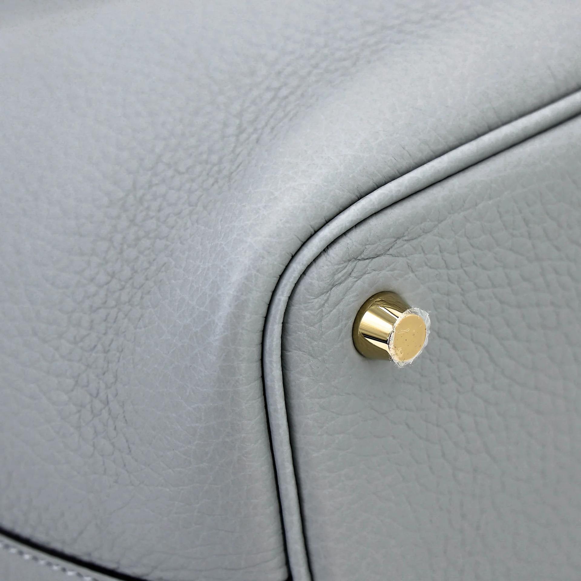 Brand New ( Rank N ) HERMÈS Picotin Lock PM Gris Pantin (P0) Clemence Gold hardware G (2026) - 10