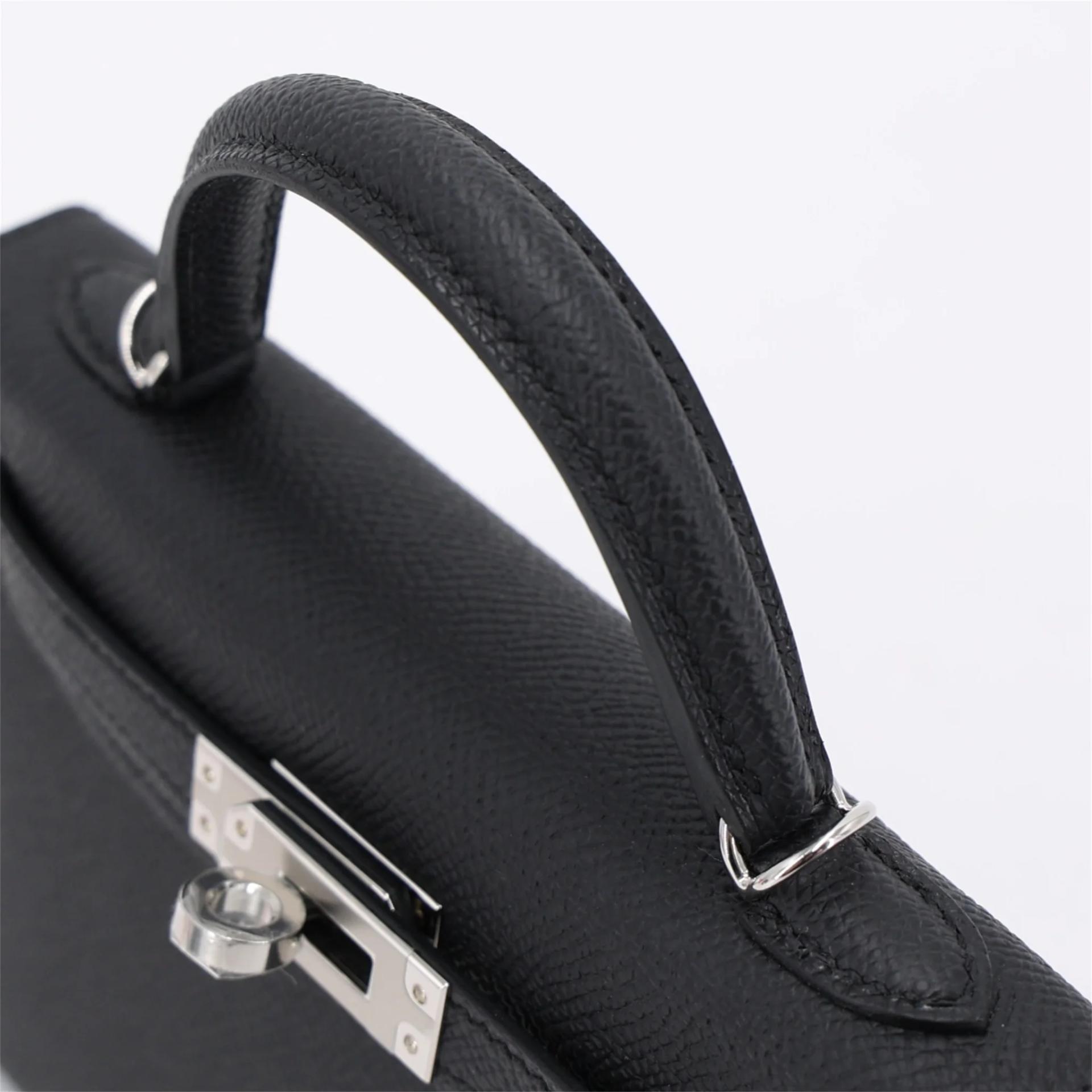 Brand New ( Rank N ) HERMÈS Mini Kelly II Noir (89) Epsom Palladium hardware G (2026) - 3