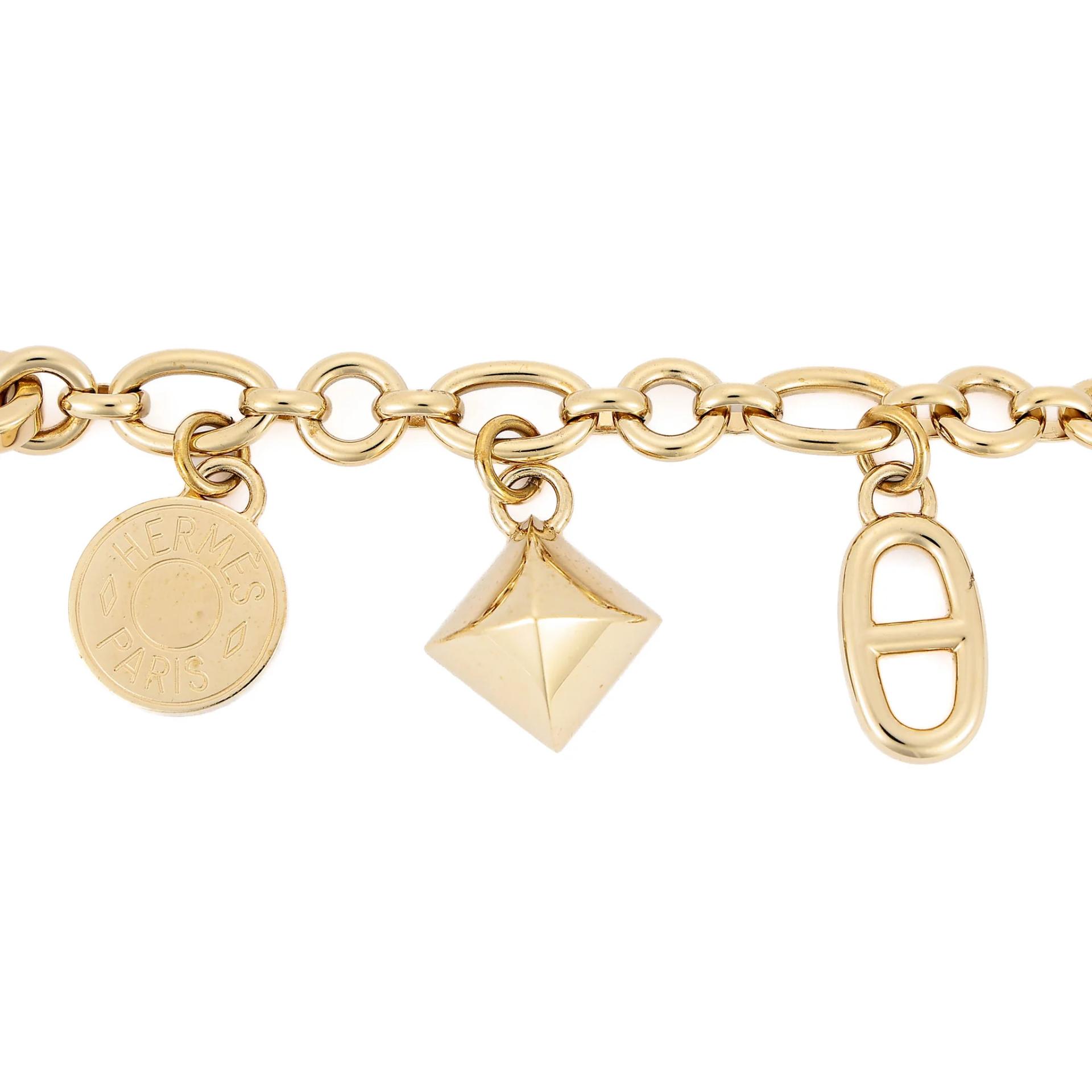 A美品 HERMÈS 爱马仕 Amulettes 4 Olga 包挂件 / 吊坠 金扣 - 3