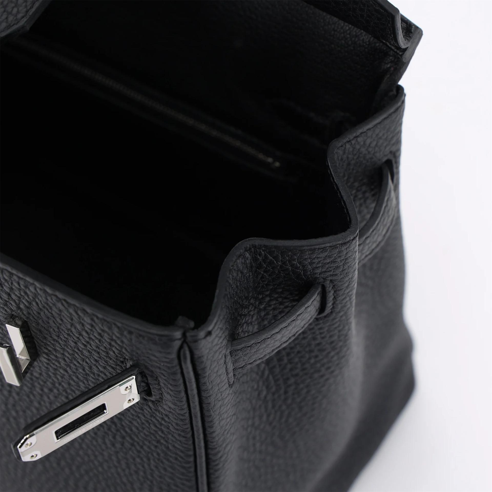 ランク N 新品 HERMÈS エルメス バーキン25 ブラック (89) トゴ シルバー金具 G刻印 (2026) - 13