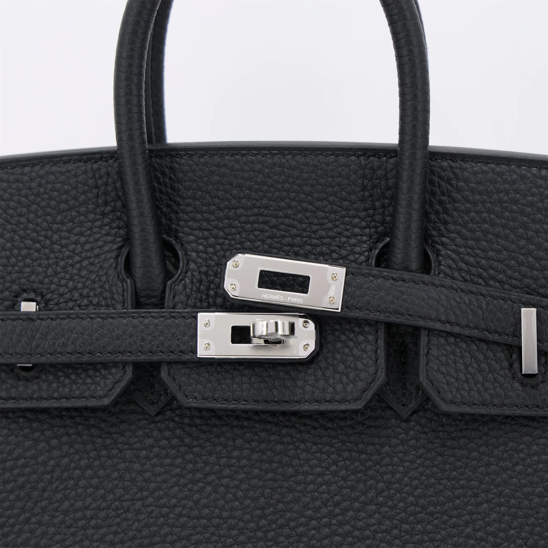 ランク N 新品 HERMÈS エルメス バーキン25 ブラック (89) トゴ シルバー金具 G刻印 (2026) - 8