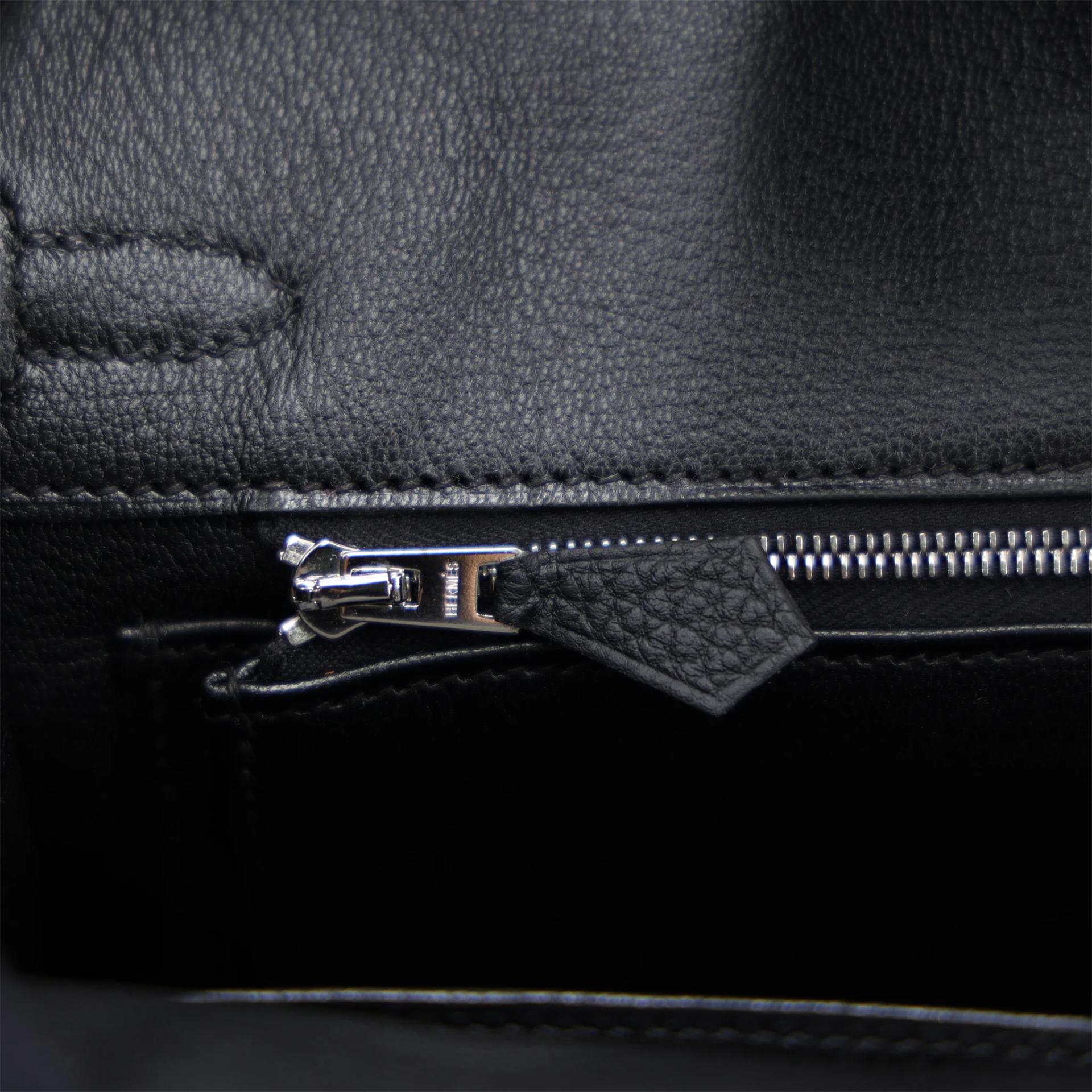 ランク N 新品 HERMÈS エルメス バーキン25 ブラック (89) トゴ シルバー金具 G刻印 (2026) - 14