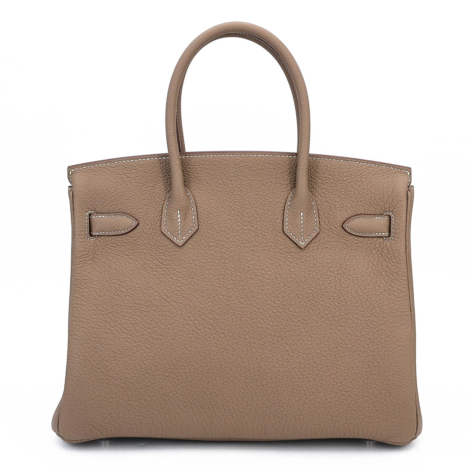 Brand New ( Rank N ) HERMÈS Birkin 30 Etoupe (18) Togo Palladium hardware G (2026) - 2