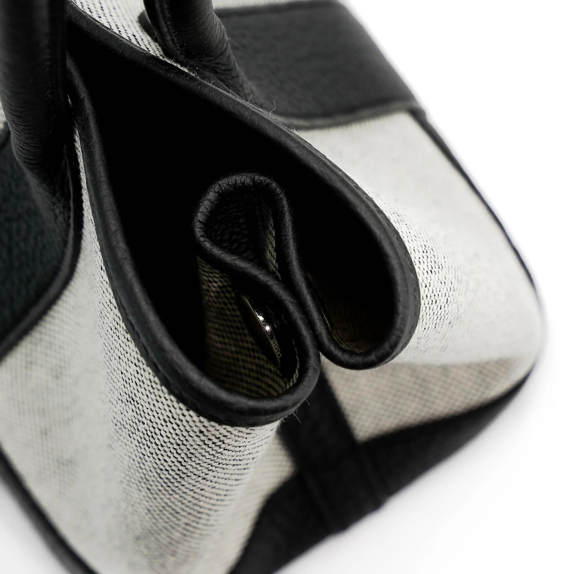 Brand New ( Rank N ) HERMÈS Neo Garden Party 23 Noir (89) Toile H canvas Negonda Palladium hardware G (2026) - 14