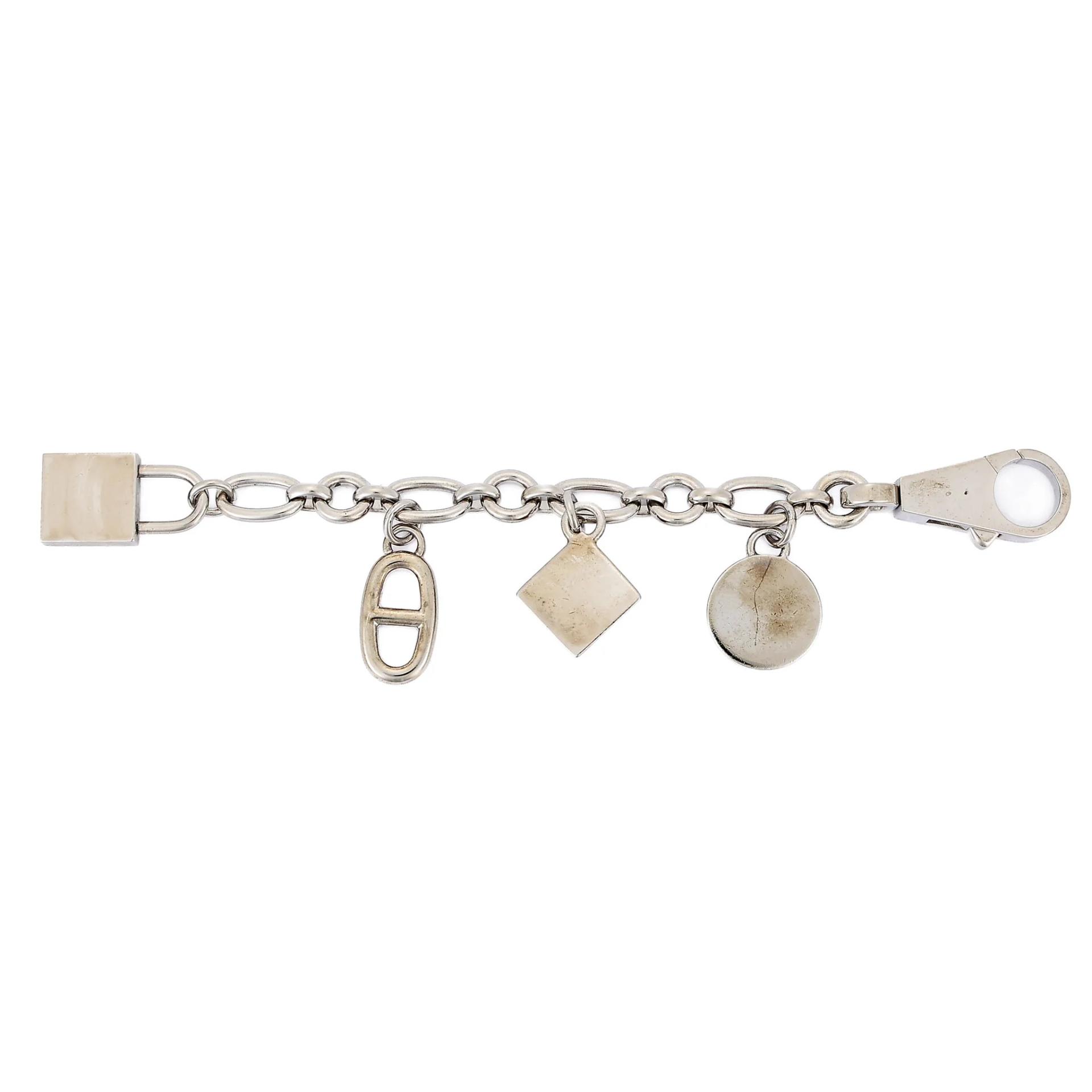 Very Good ( Rank A) HERMÈS Amulettes 4 Olga bag charm Silver Palladium hardware - 4