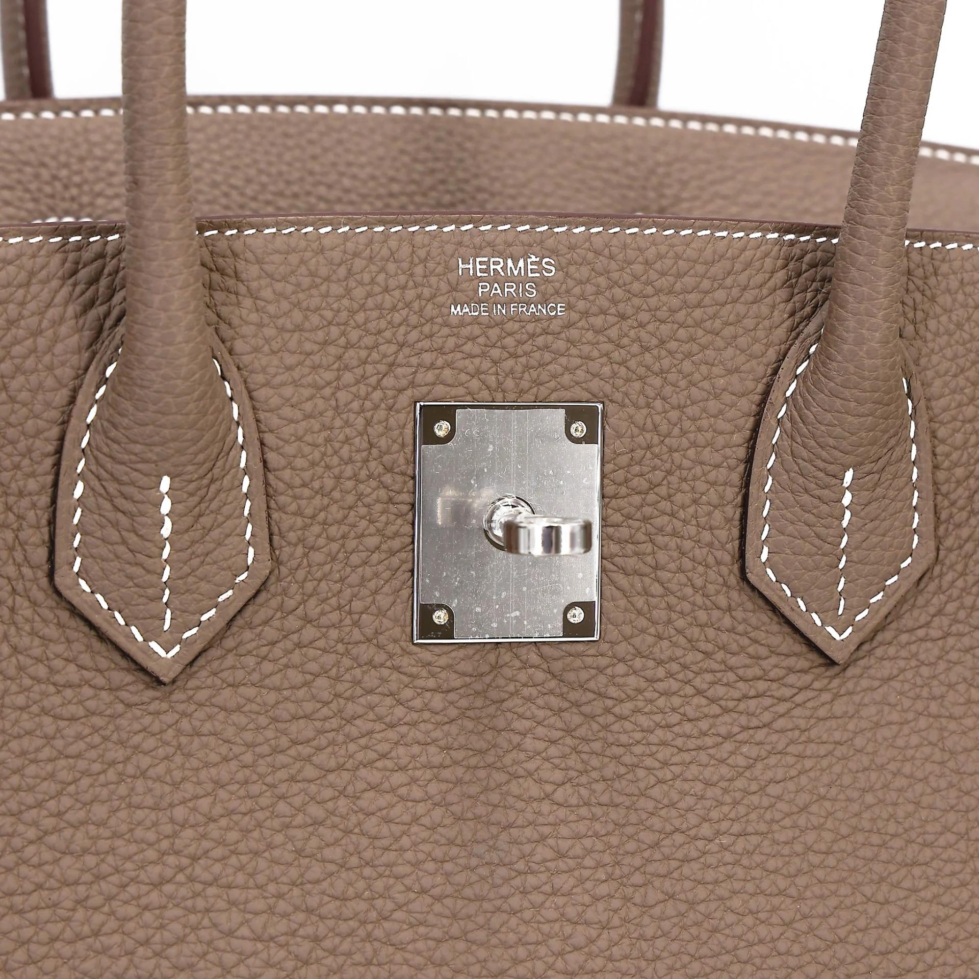 Brand New ( Rank N ) HERMÈS Birkin 30 Etoupe (18) Togo Palladium hardware G (2026) - 10