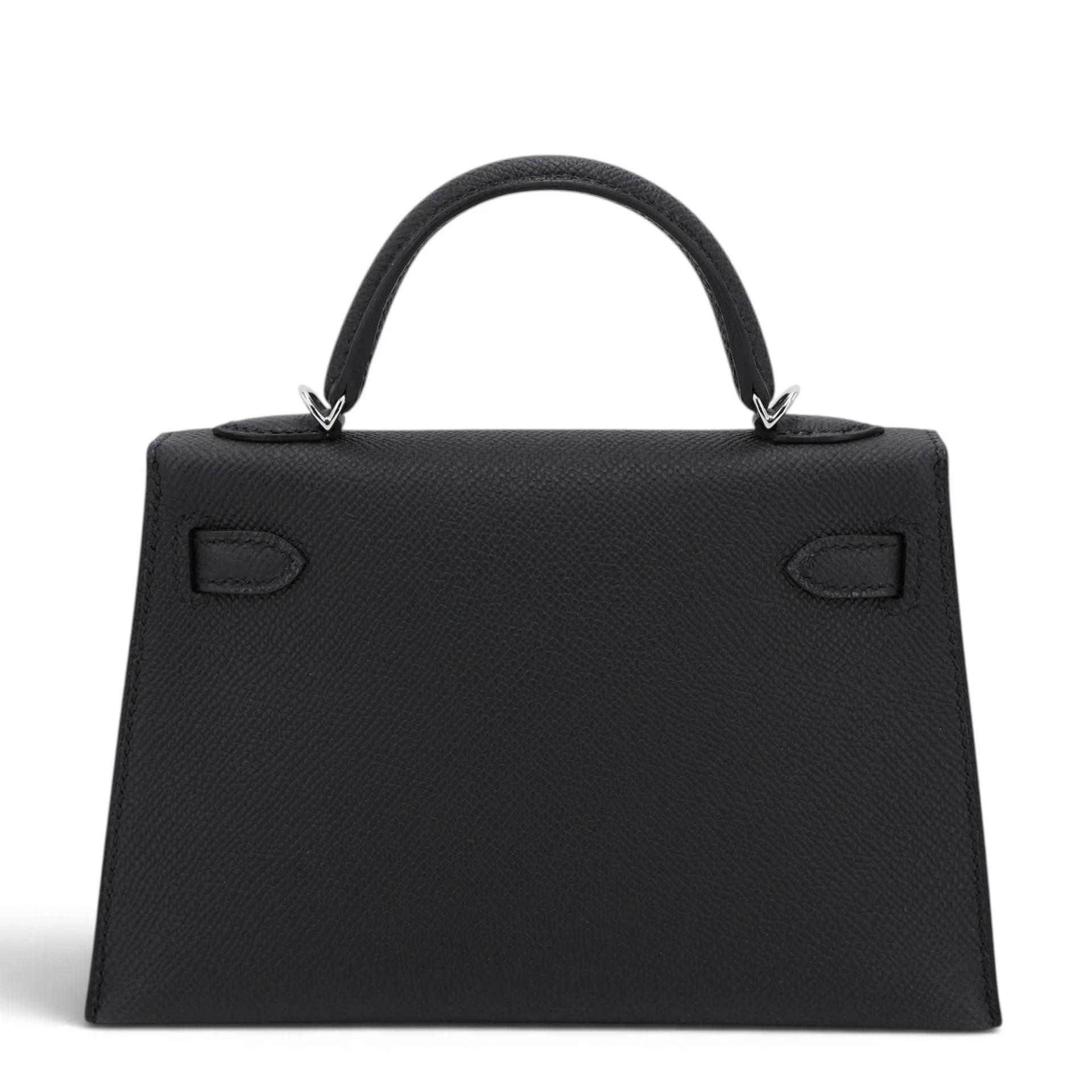 Brand New ( Rank N ) HERMÈS Mini Kelly II Noir (89) Epsom Palladium hardware G (2026) - 2