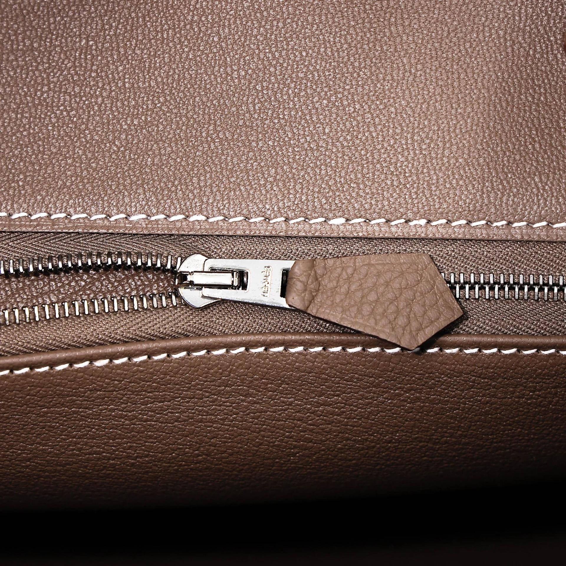 Brand New ( Rank N ) HERMÈS Birkin 30 Etoupe (18) Togo Palladium hardware G (2026) - 11
