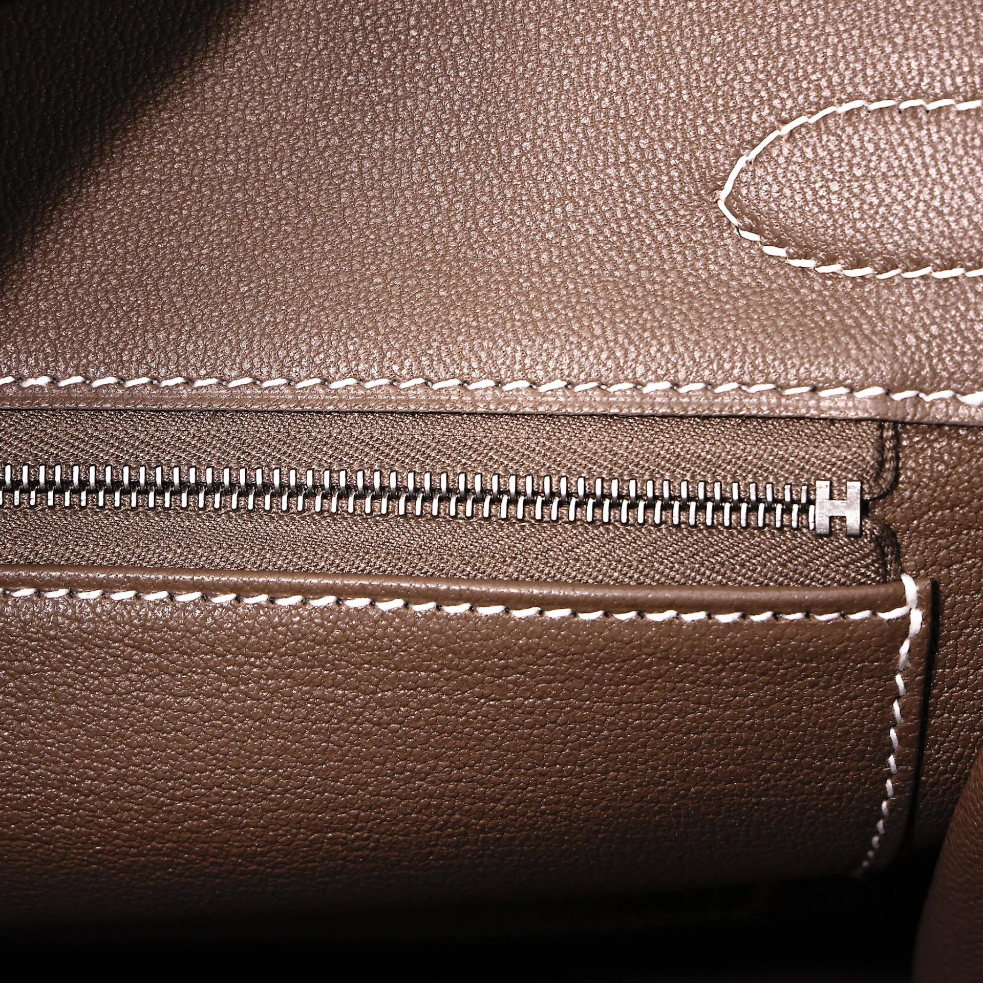 Brand New ( Rank N ) HERMÈS Birkin 30 Etoupe (18) Togo Palladium hardware G (2026) - 12