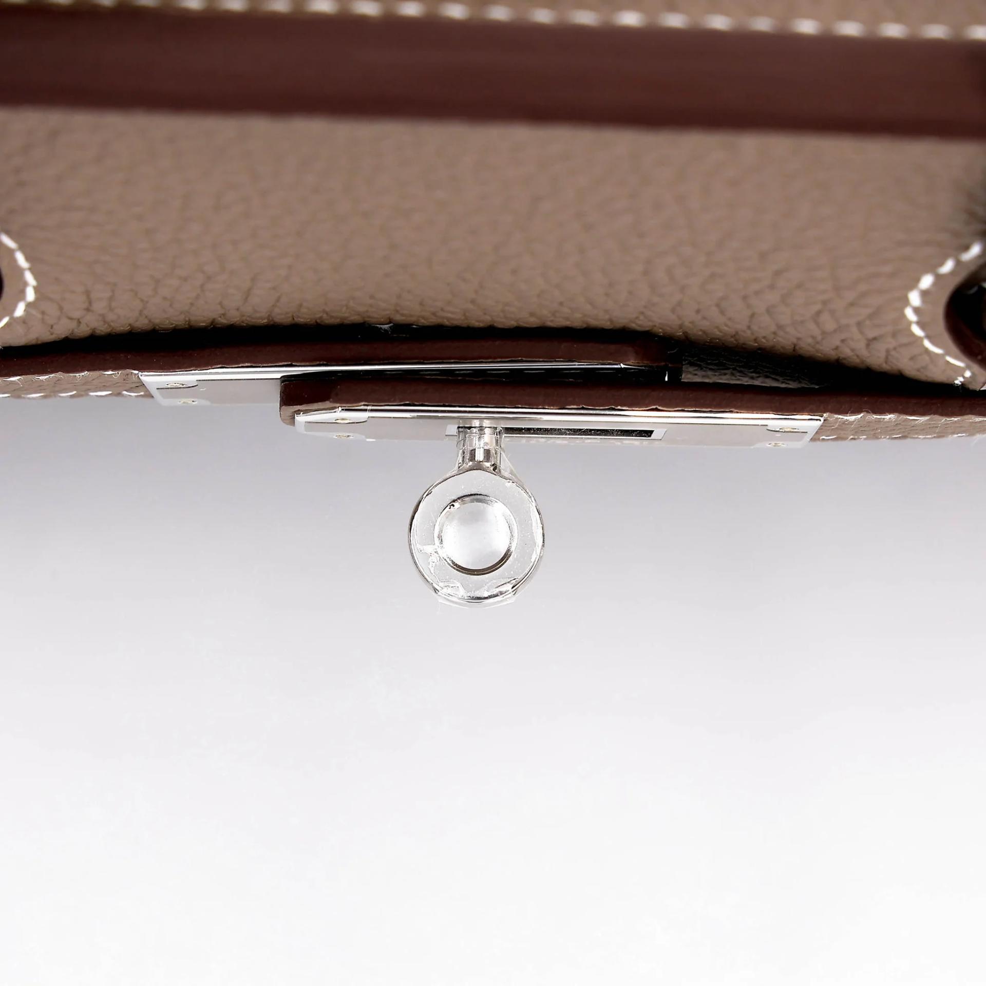 Brand New ( Rank N ) HERMÈS Birkin 30 Etoupe (18) Togo Palladium hardware G (2026) - 9