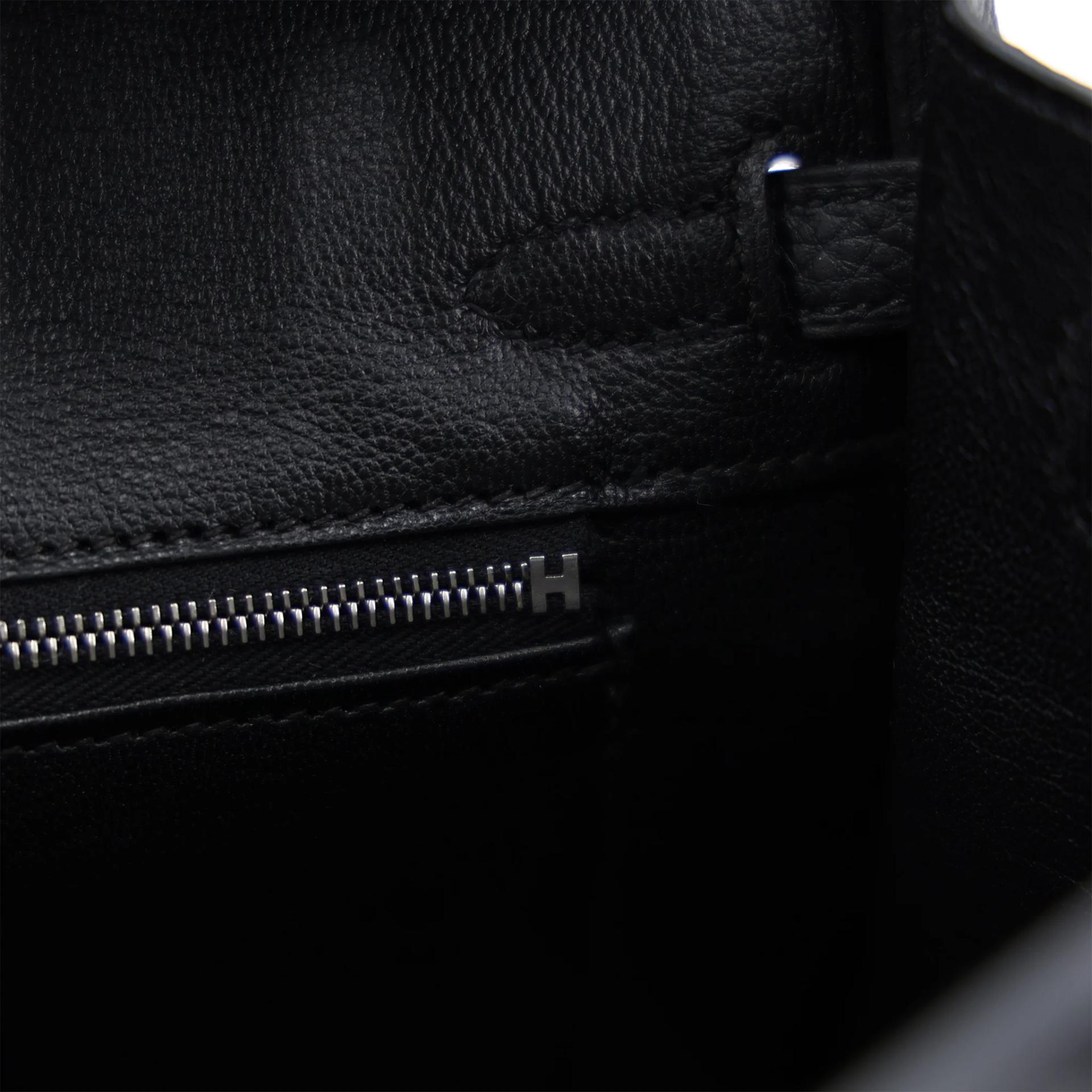 ランク N 新品 HERMÈS エルメス バーキン25 ブラック (89) トゴ シルバー金具 G刻印 (2026) - 15