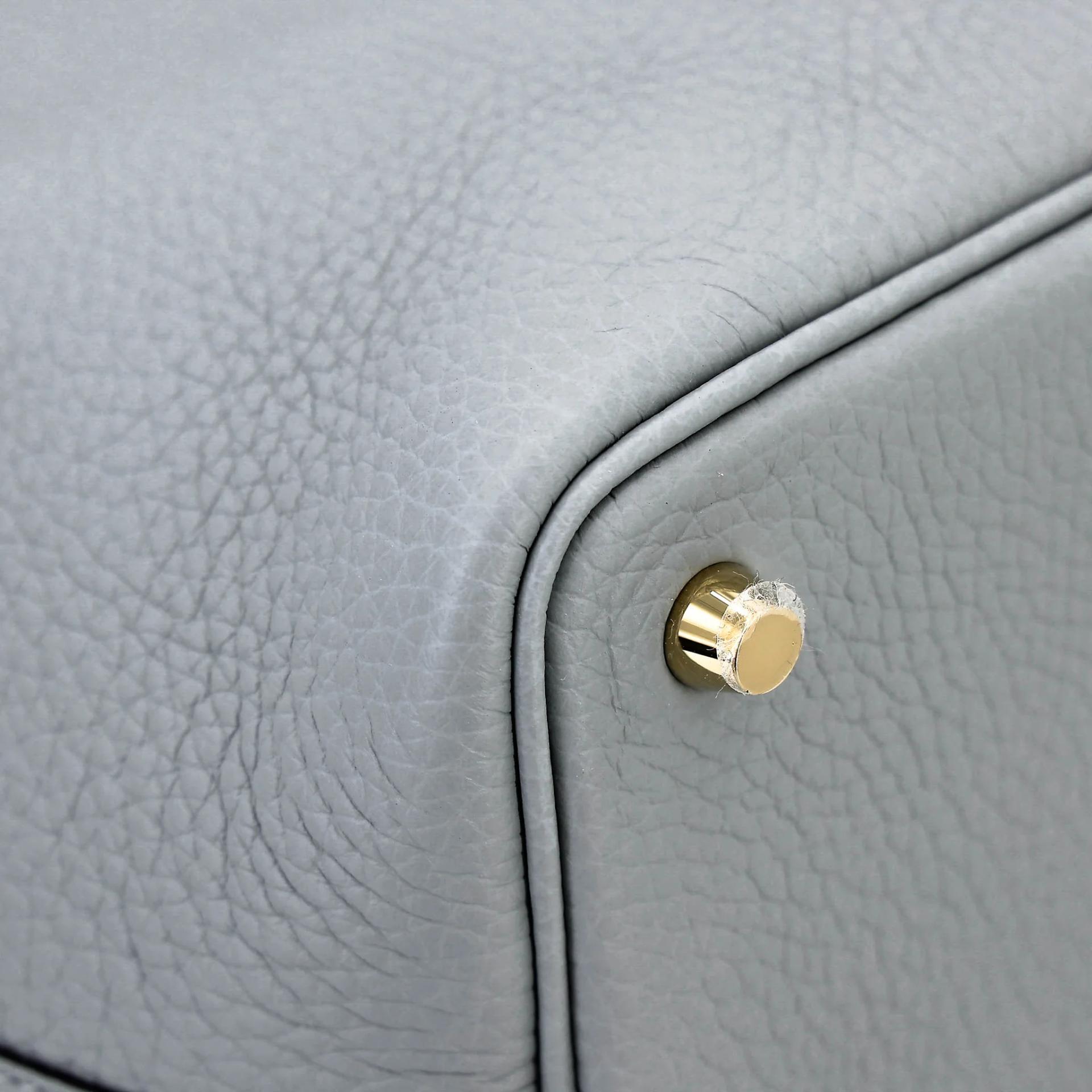 Brand New ( Rank N ) HERMÈS Picotin Lock PM Gris Pantin (P0) Clemence Gold hardware G (2026) - 8