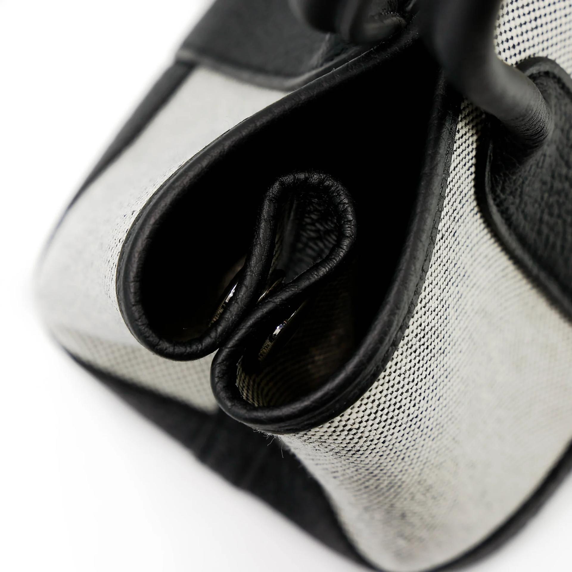 Brand New ( Rank N ) HERMÈS Neo Garden Party 23 Noir (89) Toile H canvas Negonda Palladium hardware G (2026) - 15