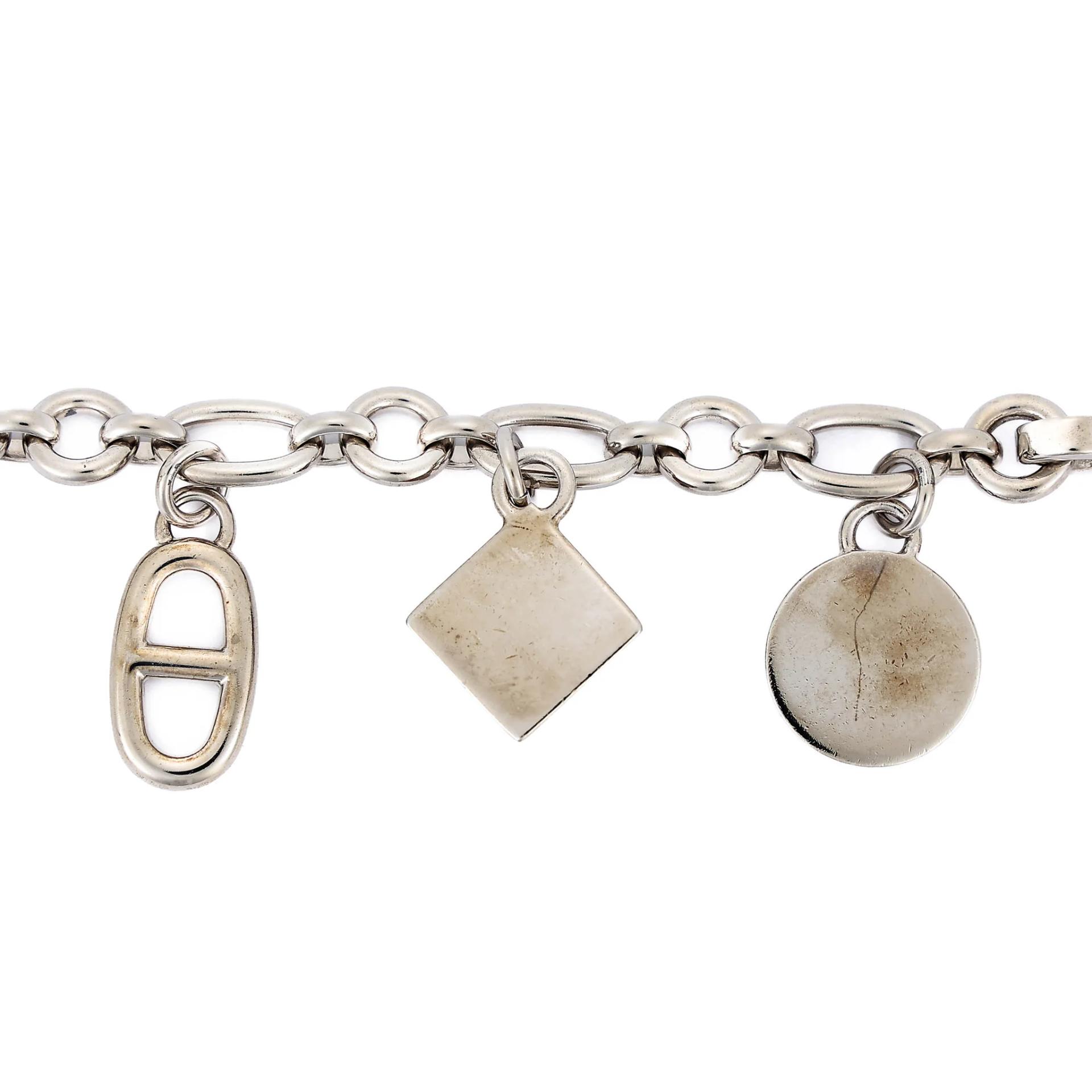 Very Good ( Rank A) HERMÈS Amulettes 4 Olga bag charm Silver Palladium hardware - 5