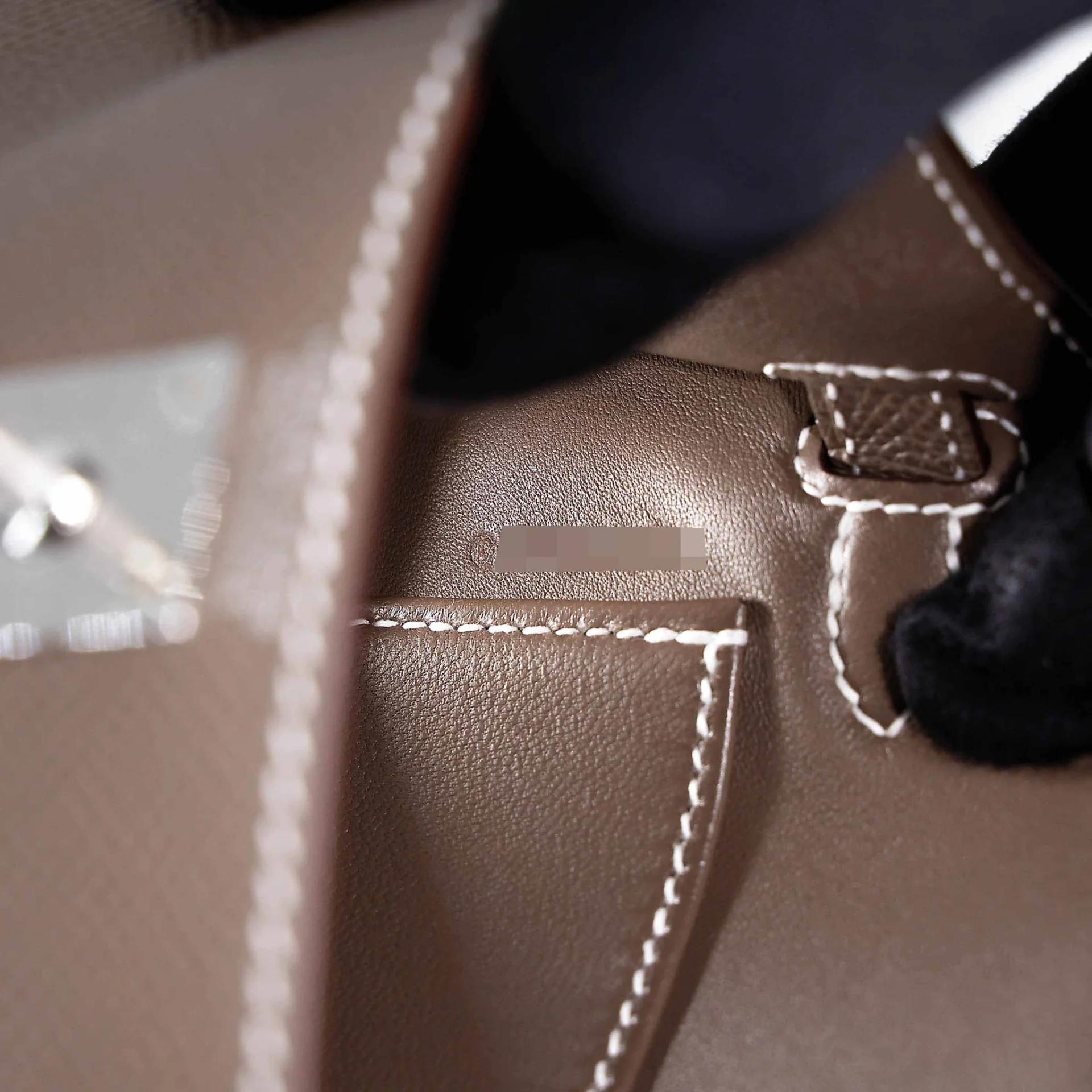 Brand New ( Rank N ) HERMÈS Mini Kelly II Etoupe (18) Epsom Palladium hardware G (2026) - 14