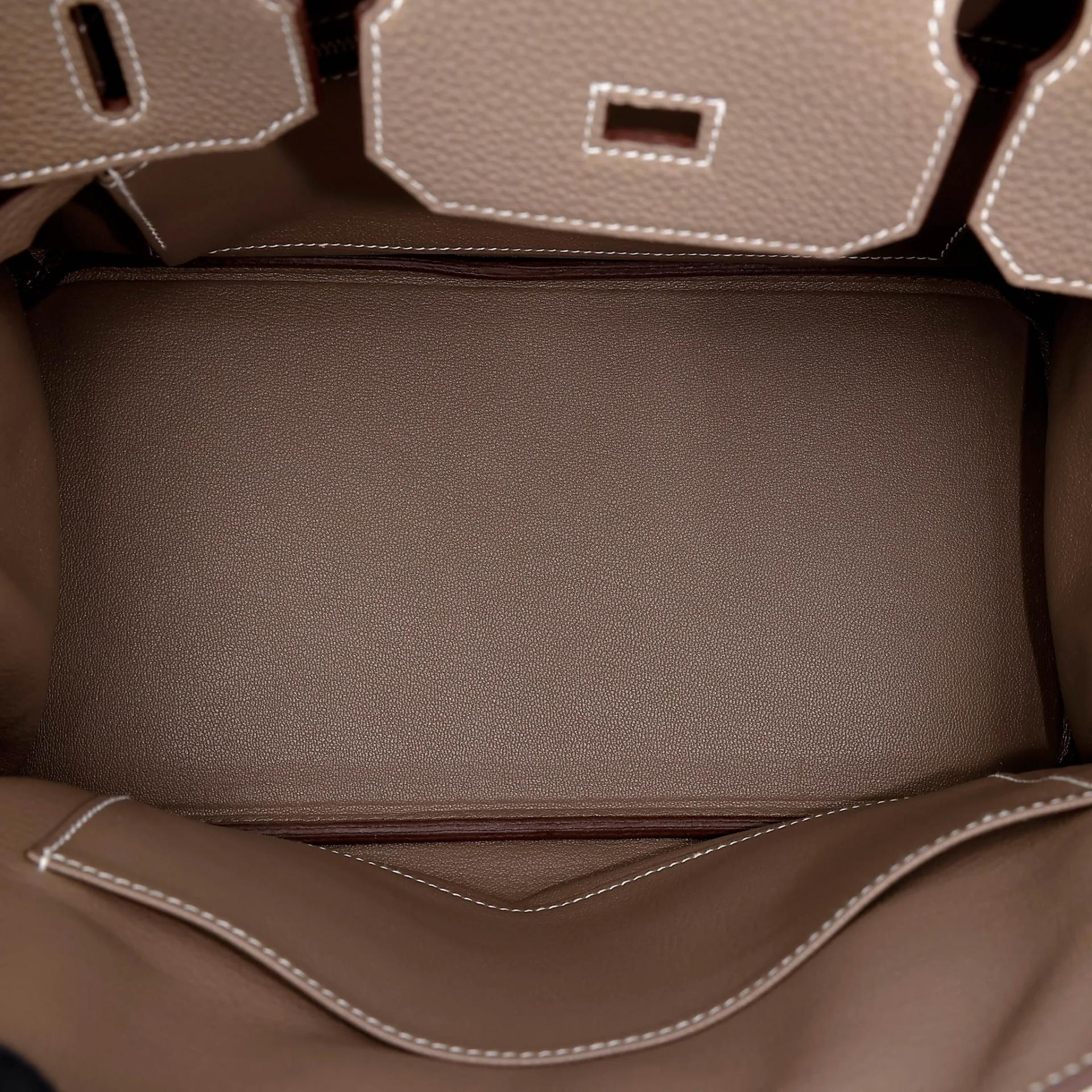 Brand New ( Rank N ) HERMÈS Birkin 30 Etoupe (18) Togo Palladium hardware G (2026) - 16