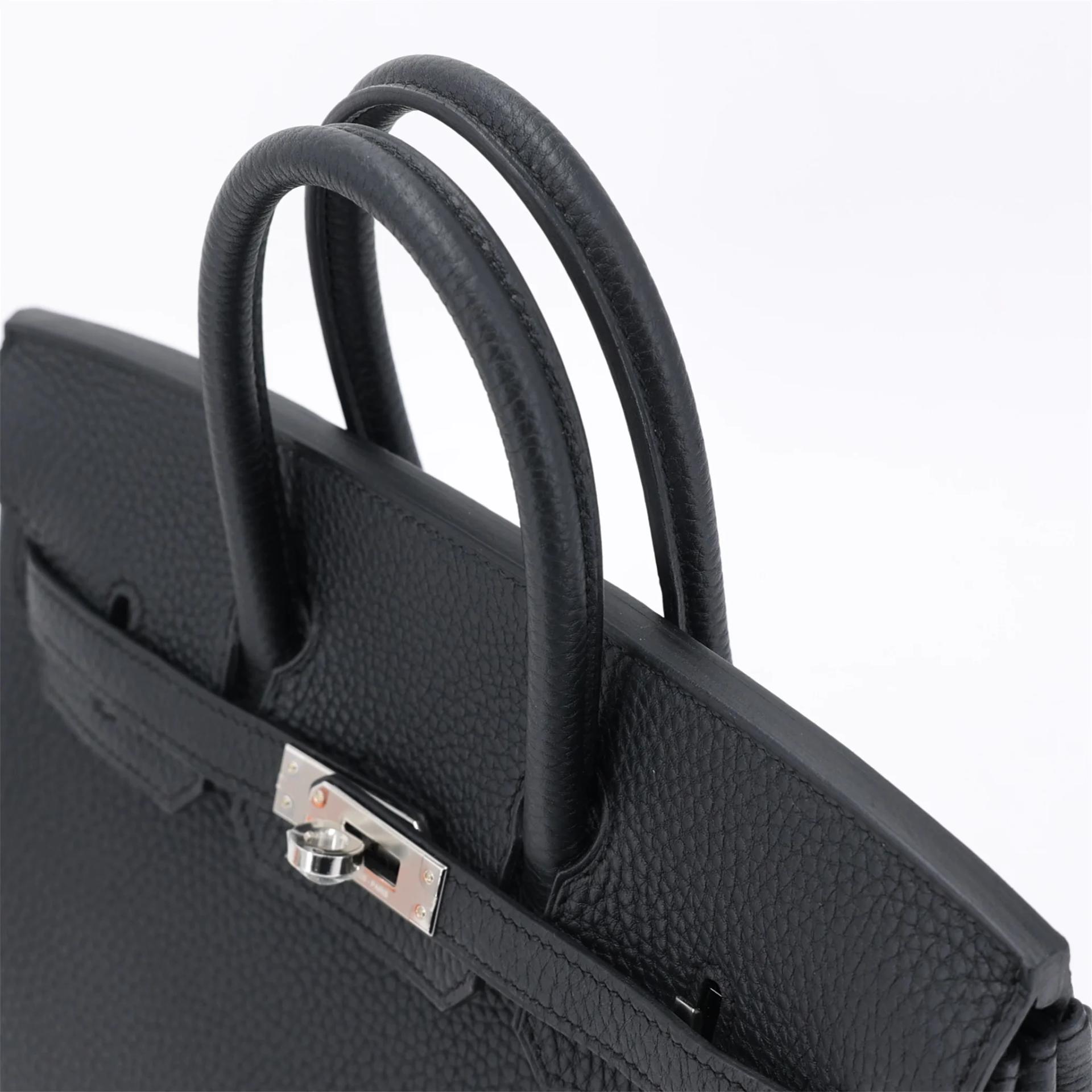 ランク N 新品 HERMÈS エルメス バーキン25 ブラック (89) トゴ シルバー金具 G刻印 (2026) - 3