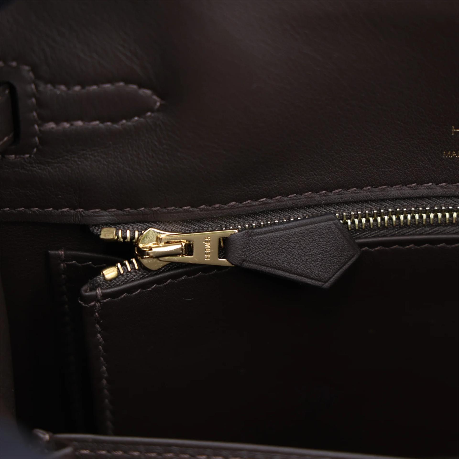 全新 HERMÈS 愛馬仕 Kelly 25 外縫 Ecru色 T3 棗棕色 Bai Brun Toile H 帆布 Swift牛皮 金扣 G刻 2026年 - 15