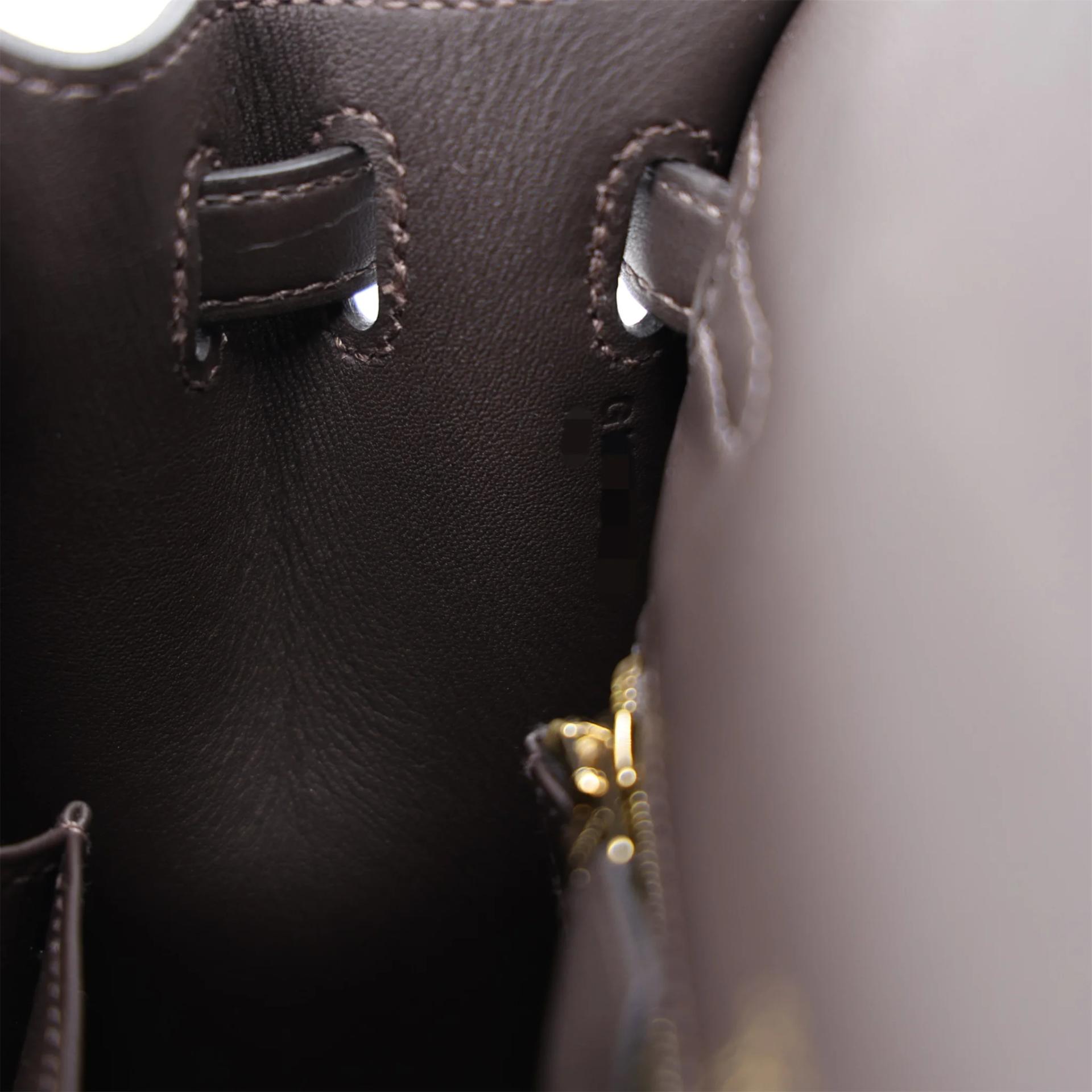 全新 HERMÈS 愛馬仕 Kelly 25 外縫 Ecru色 T3 棗棕色 Bai Brun Toile H 帆布 Swift牛皮 金扣 G刻 2026年 - 17