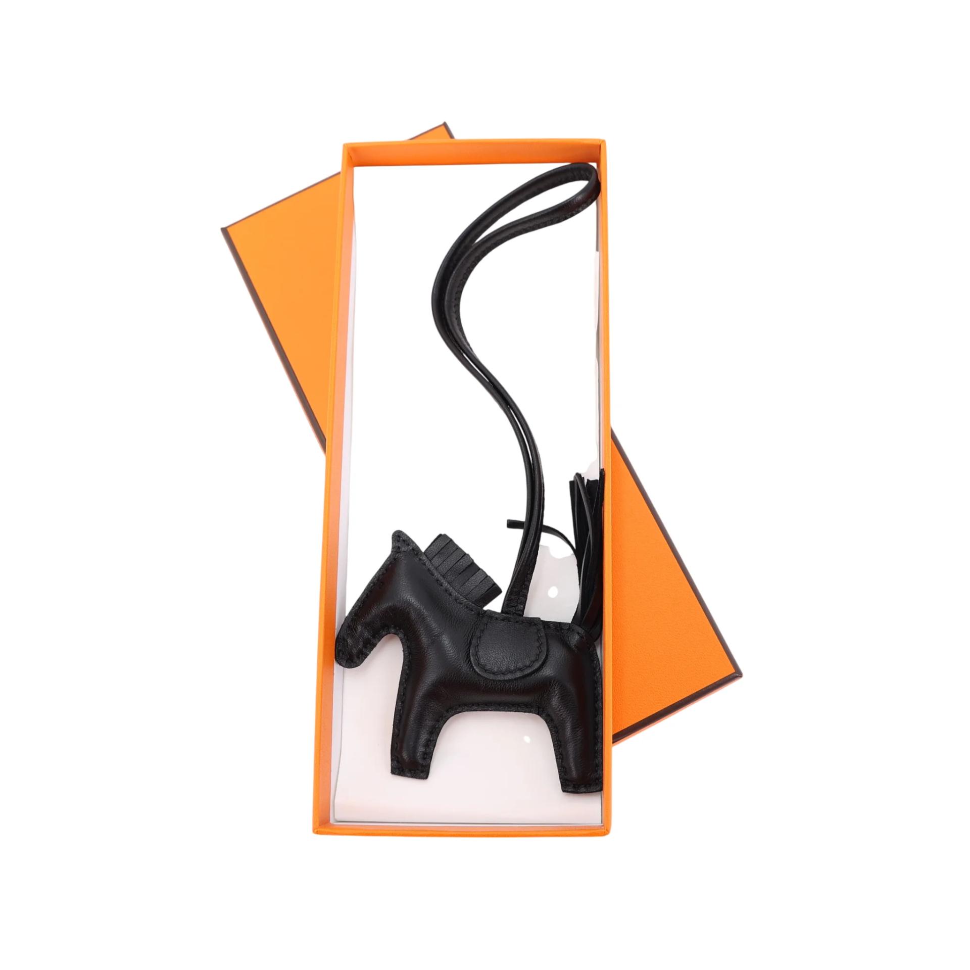Unused ( Rank NS ) HERMÈS Rodeo PM Noir (89) Swift D (2019) - 6