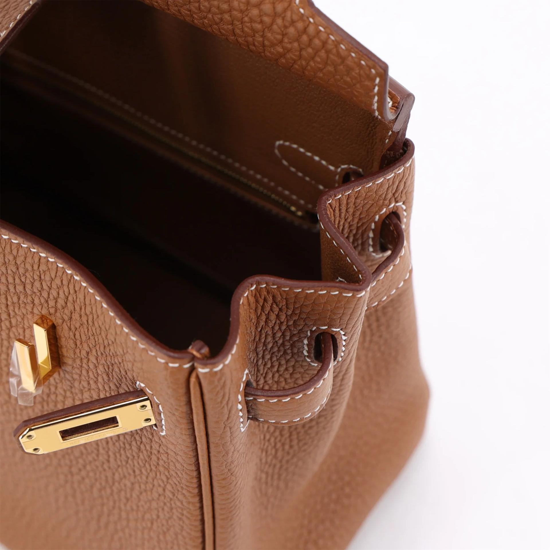 Brand New ( Rank N ) HERMÈS Birkin 25 Gold Togo Gold hardware B (2023) - 13