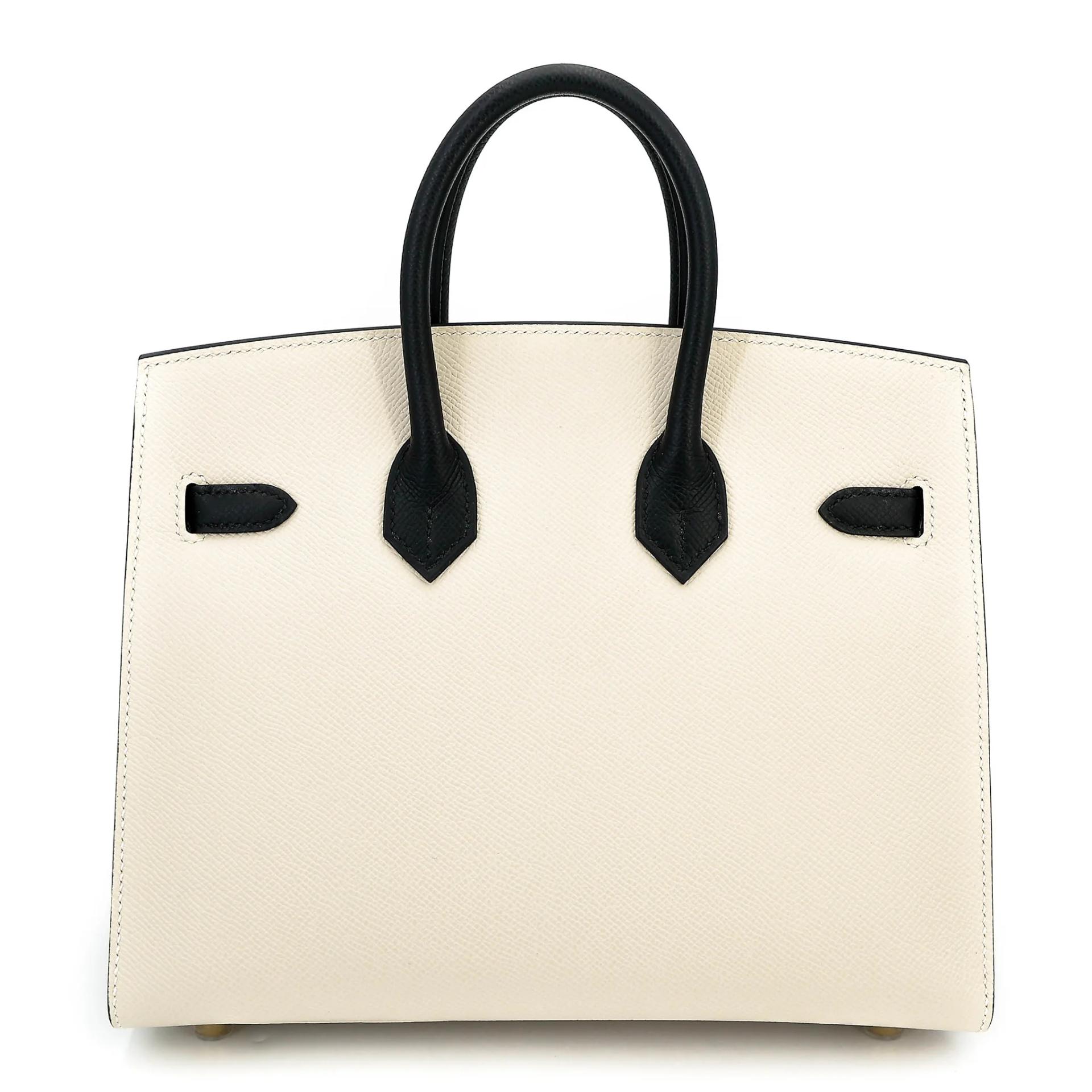 Birkin 25 HSS Sellier Noir (89) Craie (10)