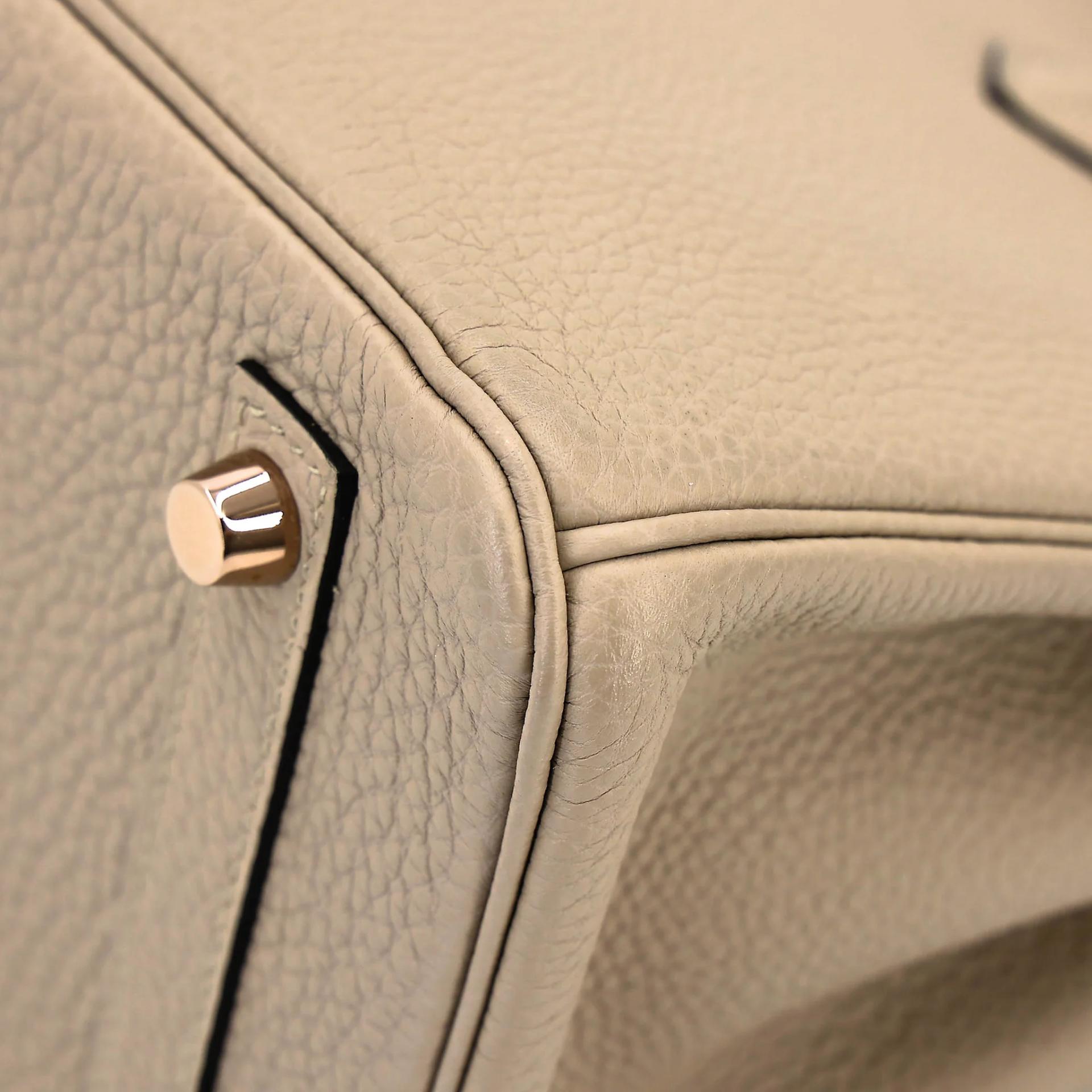 A美品 HERMÈS 愛馬仕 Birkin 25 81 斑鳩灰 Gris Tourterelle Togo小牛皮 玫瑰金扣 C刻 2018年 - 10