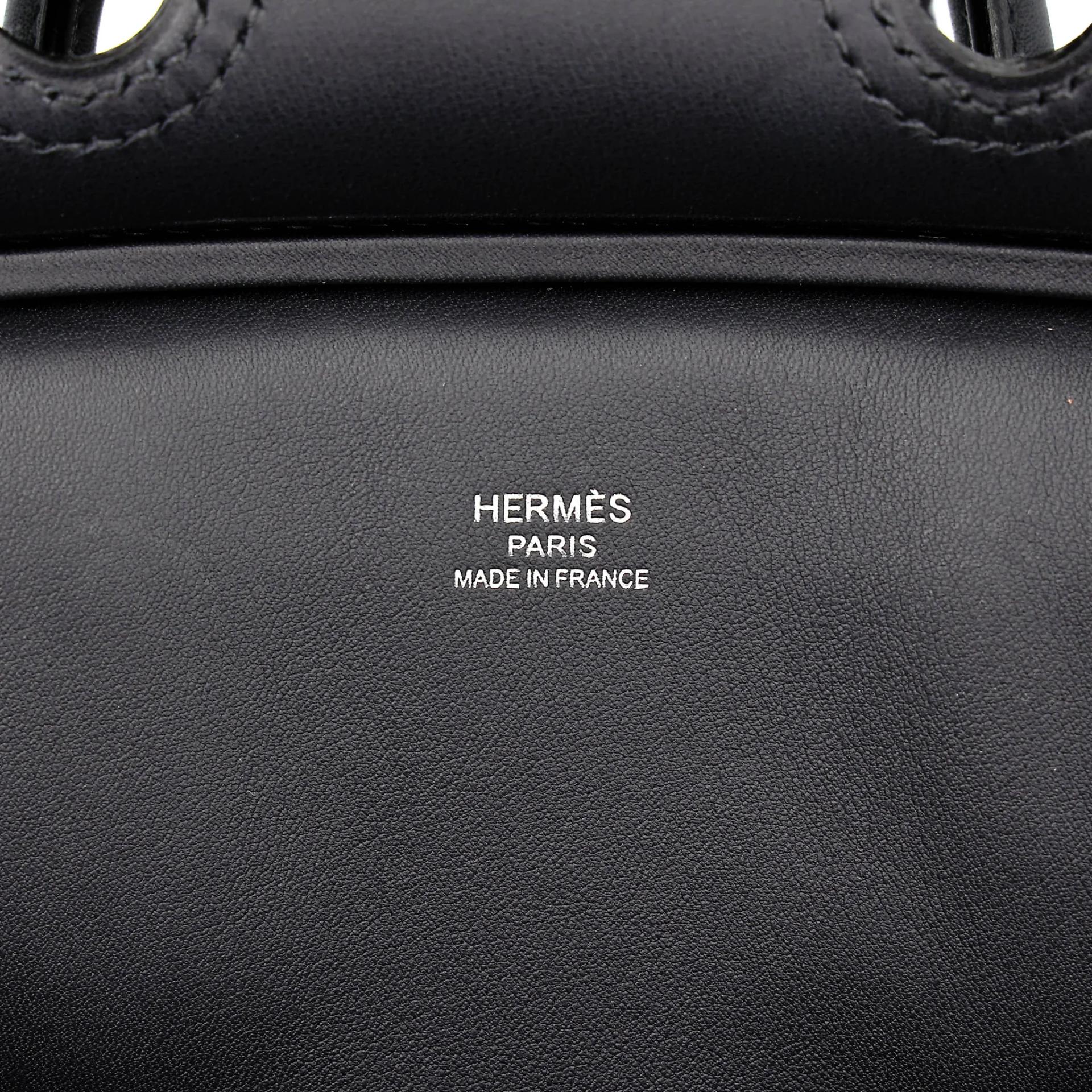 未使用保存品 HERMÈS 愛馬仕 限量收藏款 Birkin 25 Cargo 78 深海藍 Blue Marine 3Y 水冰藍 Caban Swift牛皮 Toile Goeland 帆布 銀扣 U刻 2022年 - 16