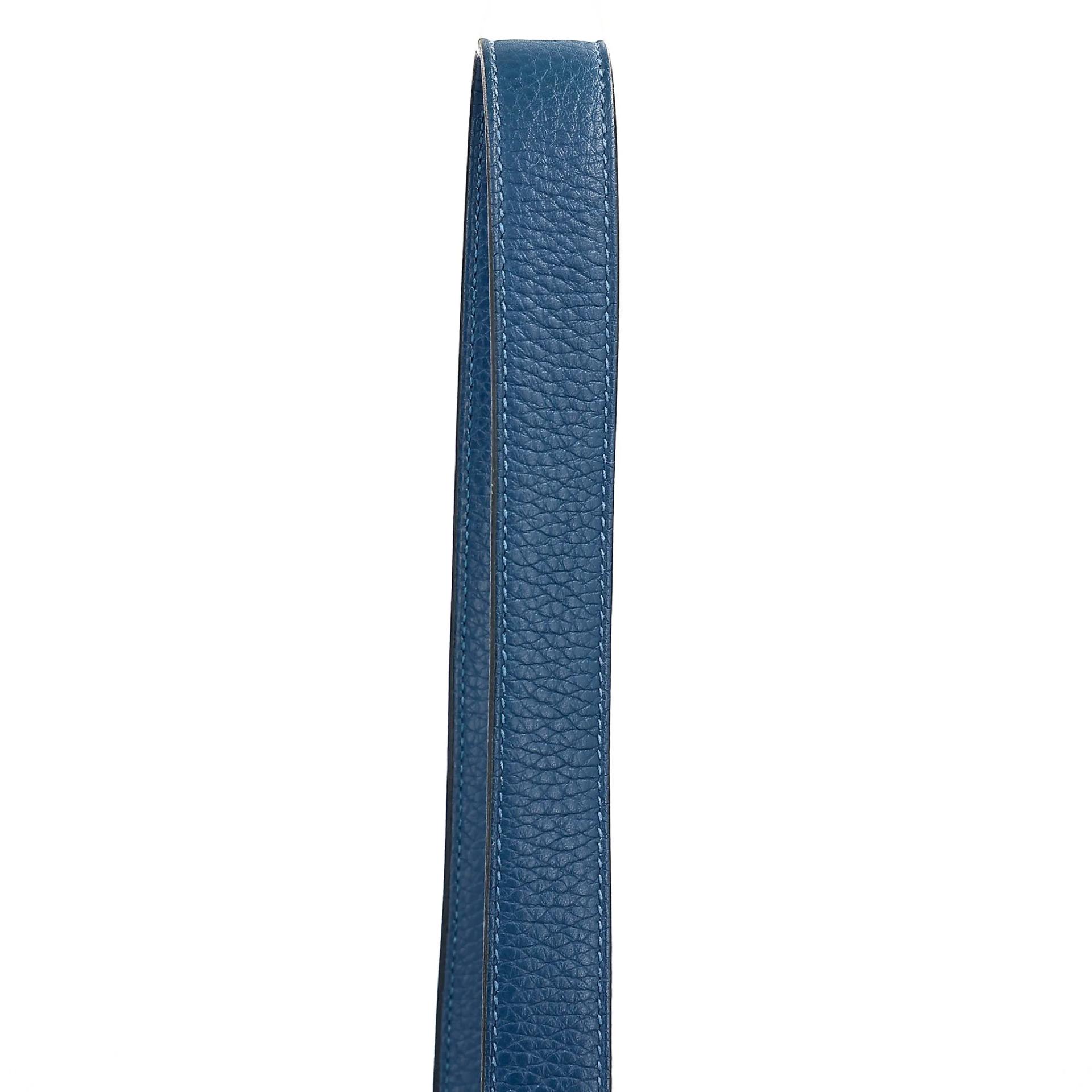 Very Good ( Rank A) HERMÈS Mini Lindy Navy (7U) Clemence Gold hardware Y (2020) - 3