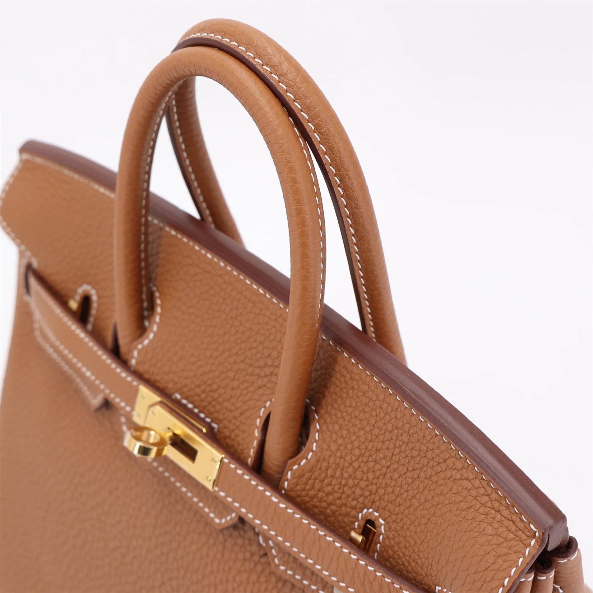 Brand New ( Rank N ) HERMÈS Birkin 25 Gold Togo Gold hardware B (2023) - 3