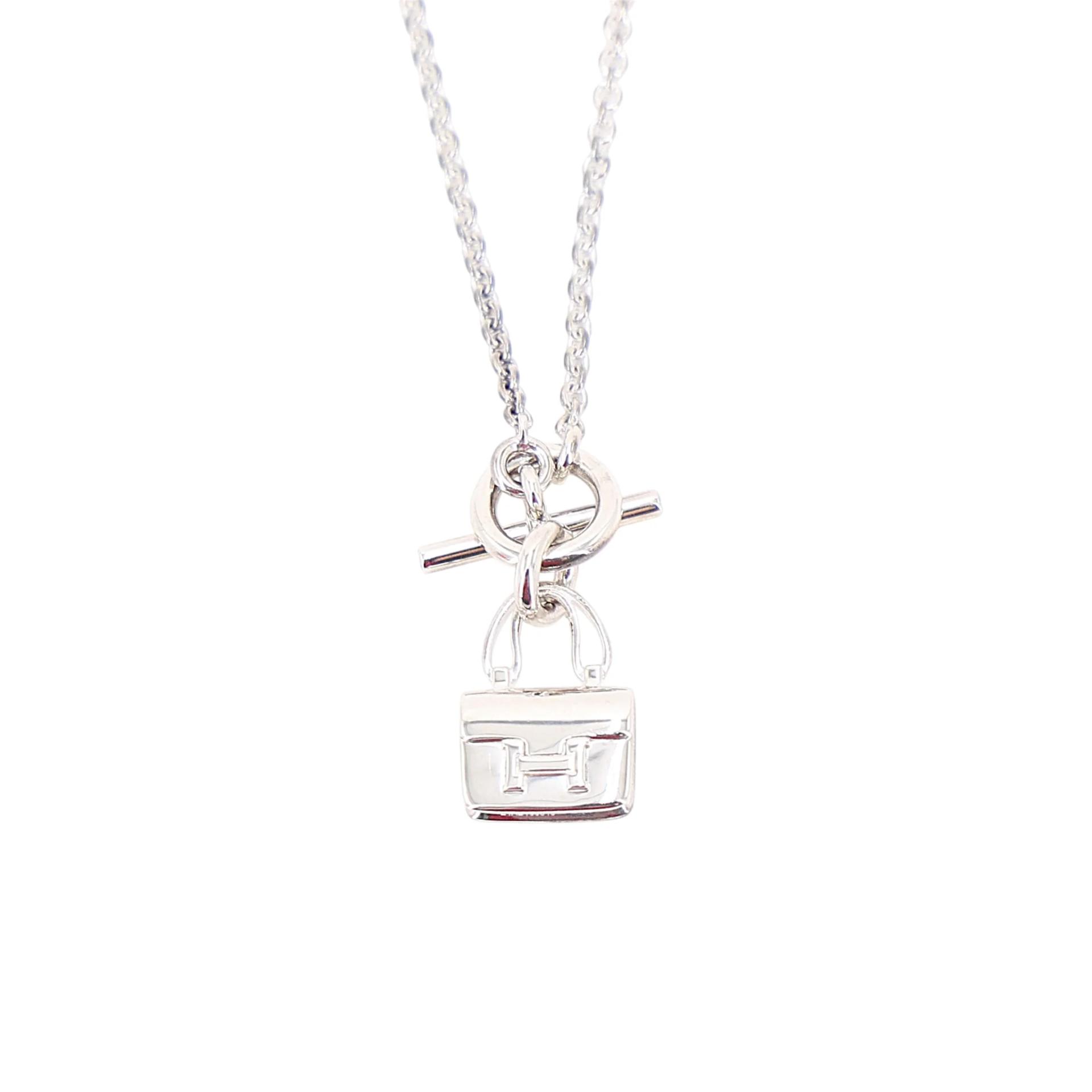 Unused ( Rank NS ) HERMÈS Amulettes Constance pendant Silver Silver 925 - 3