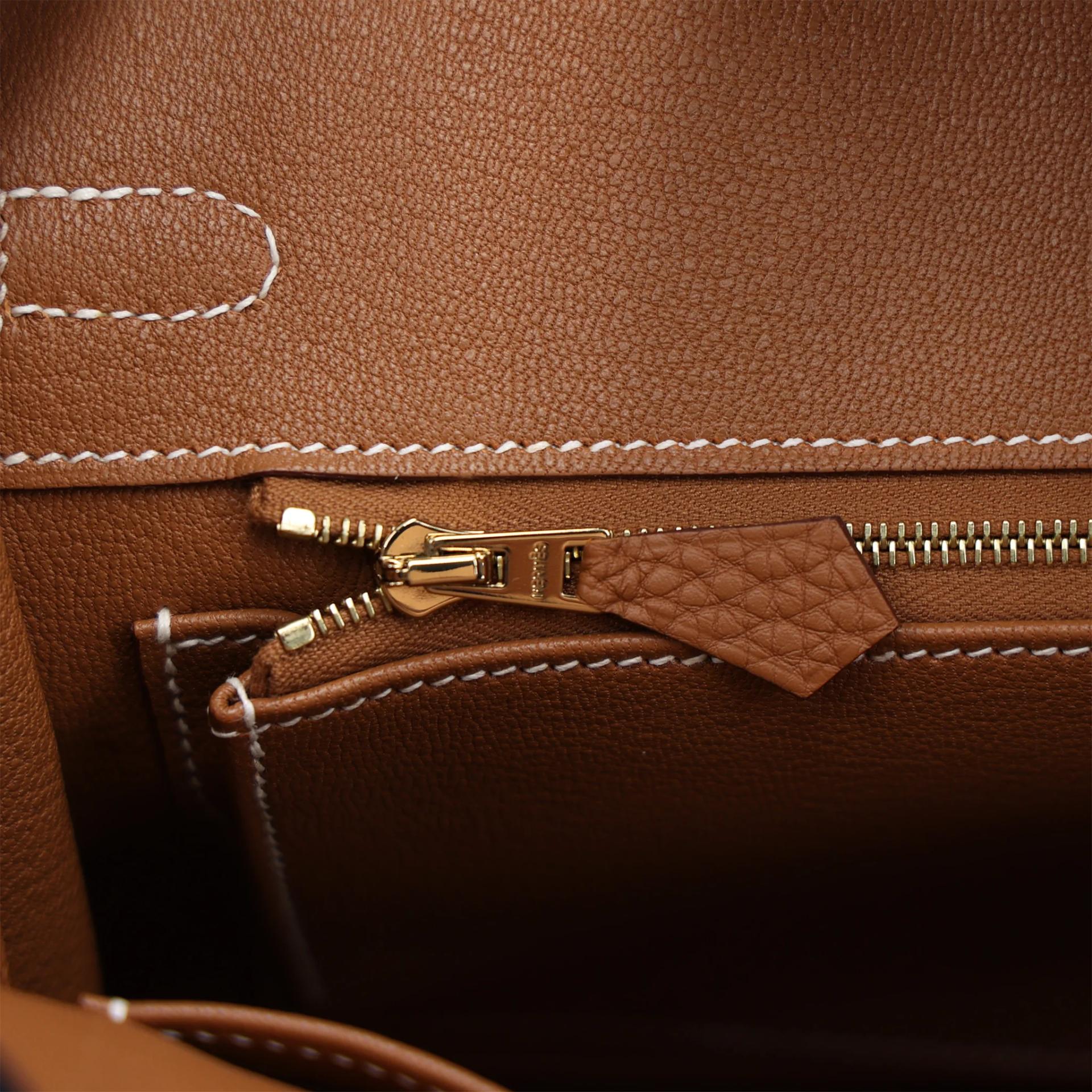 Brand New ( Rank N ) HERMÈS Birkin 25 Gold Togo Gold hardware B (2023) - 14