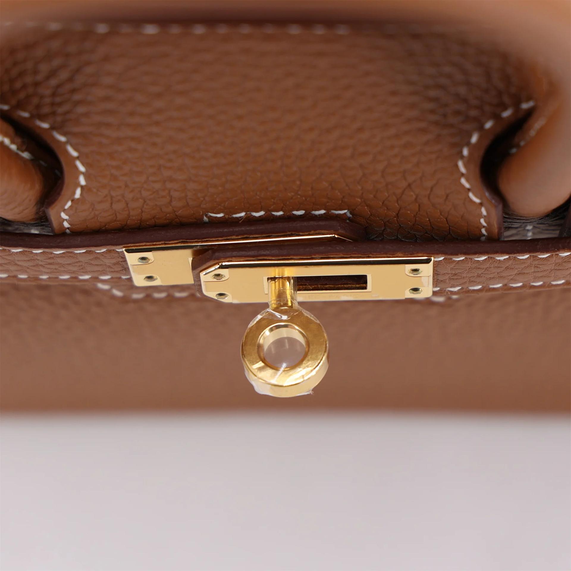 Brand New ( Rank N ) HERMÈS Birkin 25 Gold Togo Gold hardware B (2023) - 9