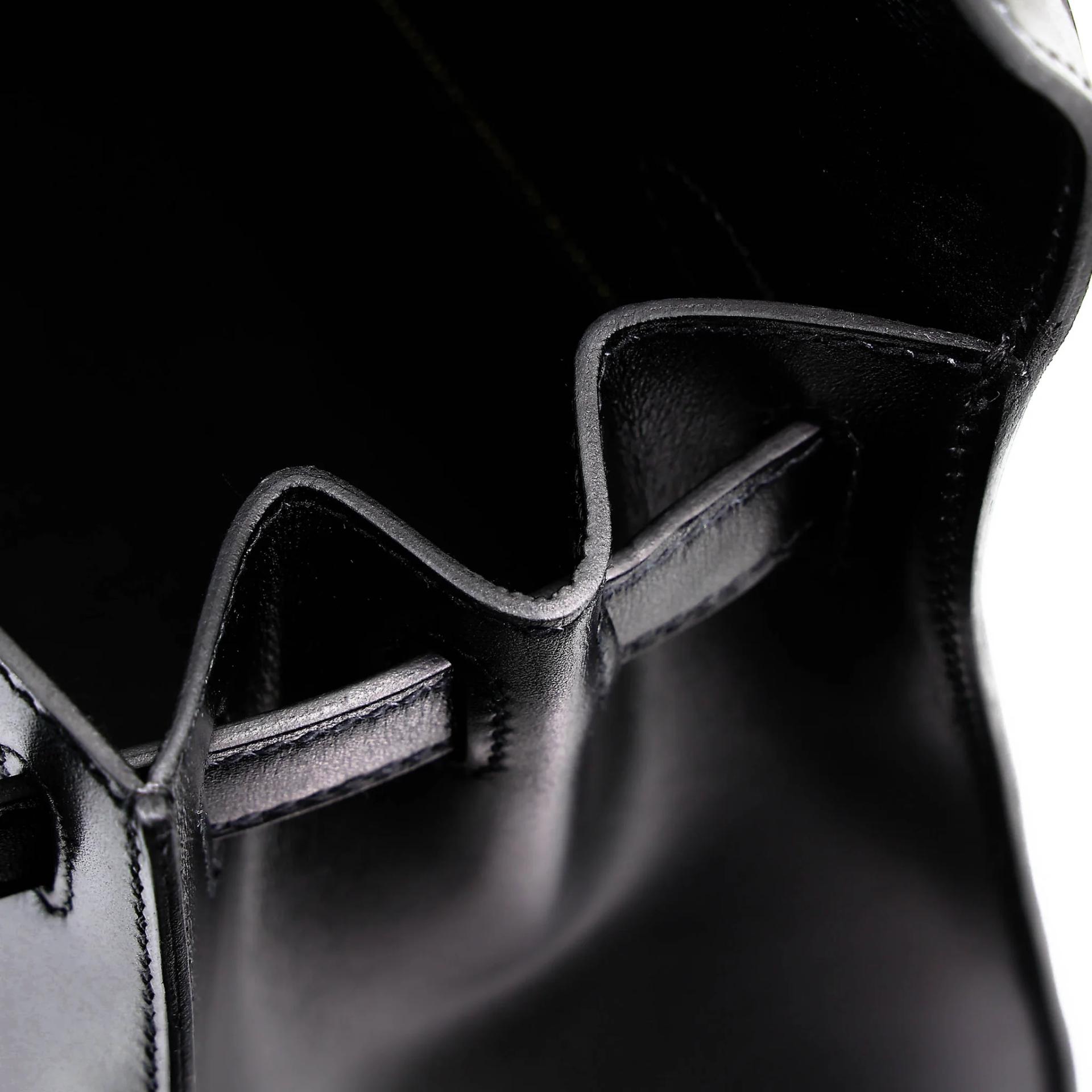 SA超美品 HERMÈS 愛馬仕 Kelly 28 外縫 89 黑色 Noir (Black) Box牛皮 金扣 Z刻 2021年 - 21