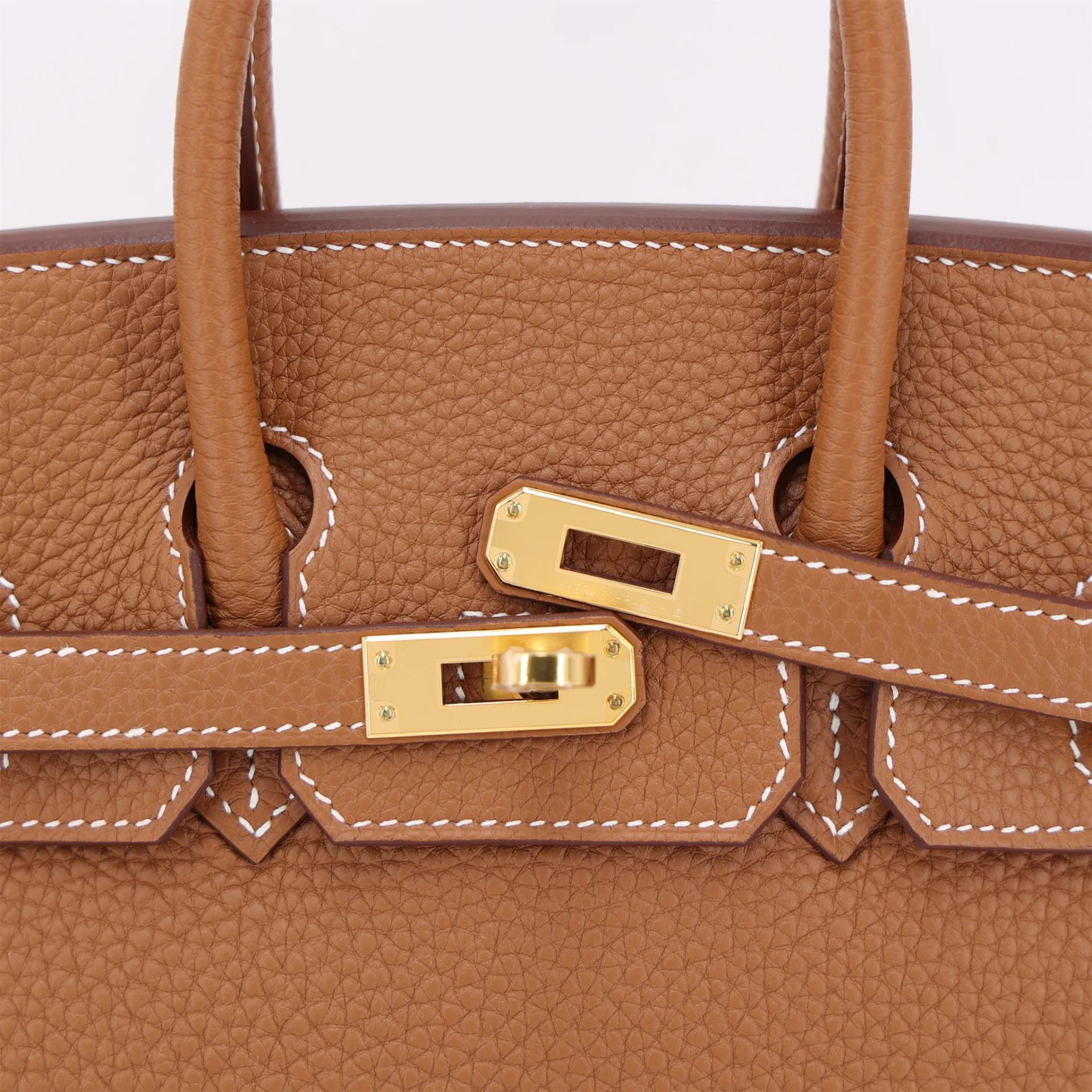 Brand New ( Rank N ) HERMÈS Birkin 25 Gold Togo Gold hardware B (2023) - 8