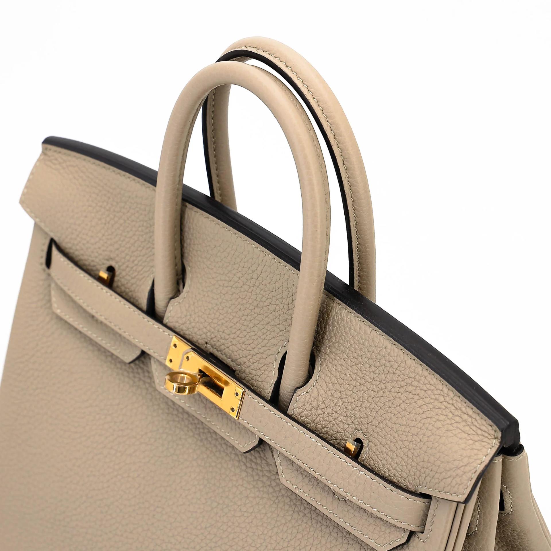 A美品 HERMÈS 愛馬仕 Birkin 25 81 斑鳩灰 Gris Tourterelle Togo小牛皮 玫瑰金扣 C刻 2018年 - 3