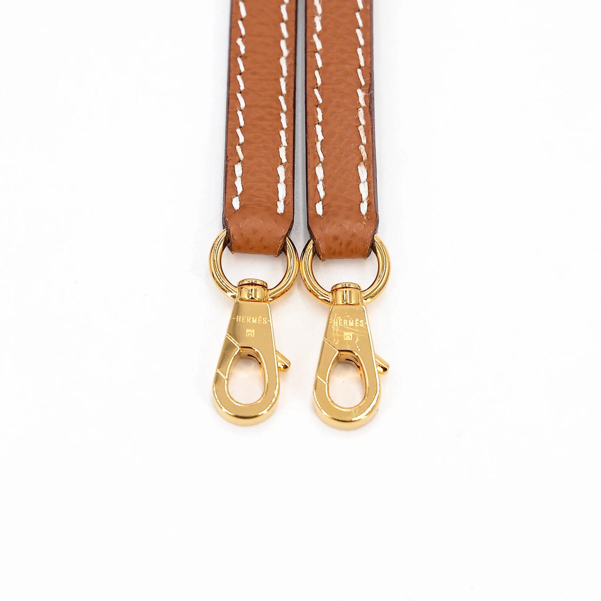 SA超美品 HERMÈS 愛馬仕 Mini Kelly 二代 37 金棕色 Gold Epsom牛皮 金扣 U刻 2022年 - 20