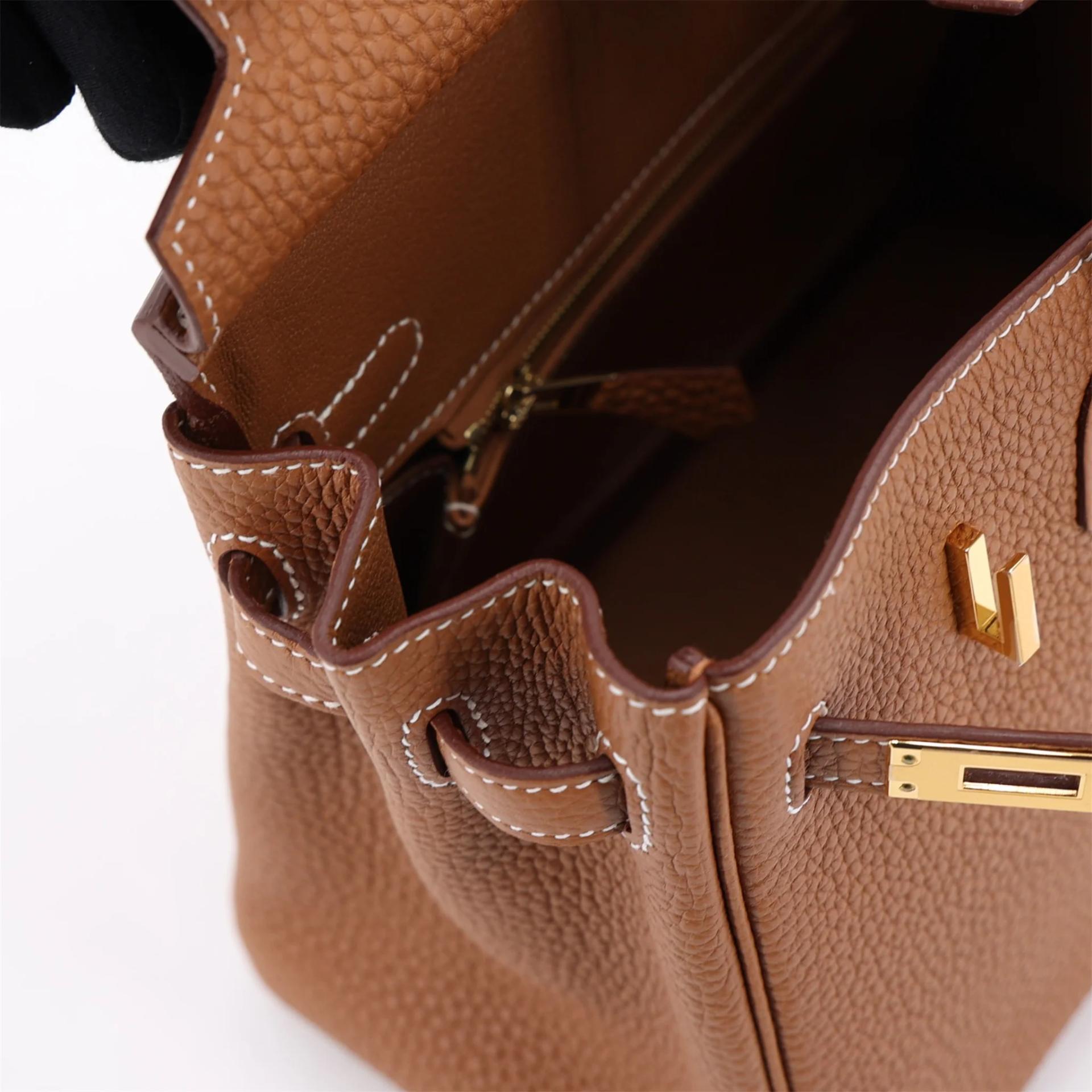 Brand New ( Rank N ) HERMÈS Birkin 25 Gold Togo Gold hardware B (2023) - 12