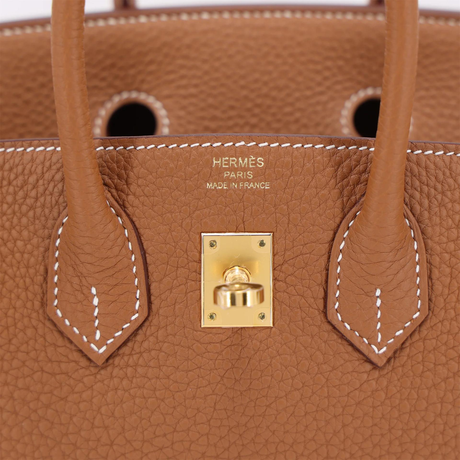 Brand New ( Rank N ) HERMÈS Birkin 25 Gold Togo Gold hardware B (2023) - 10