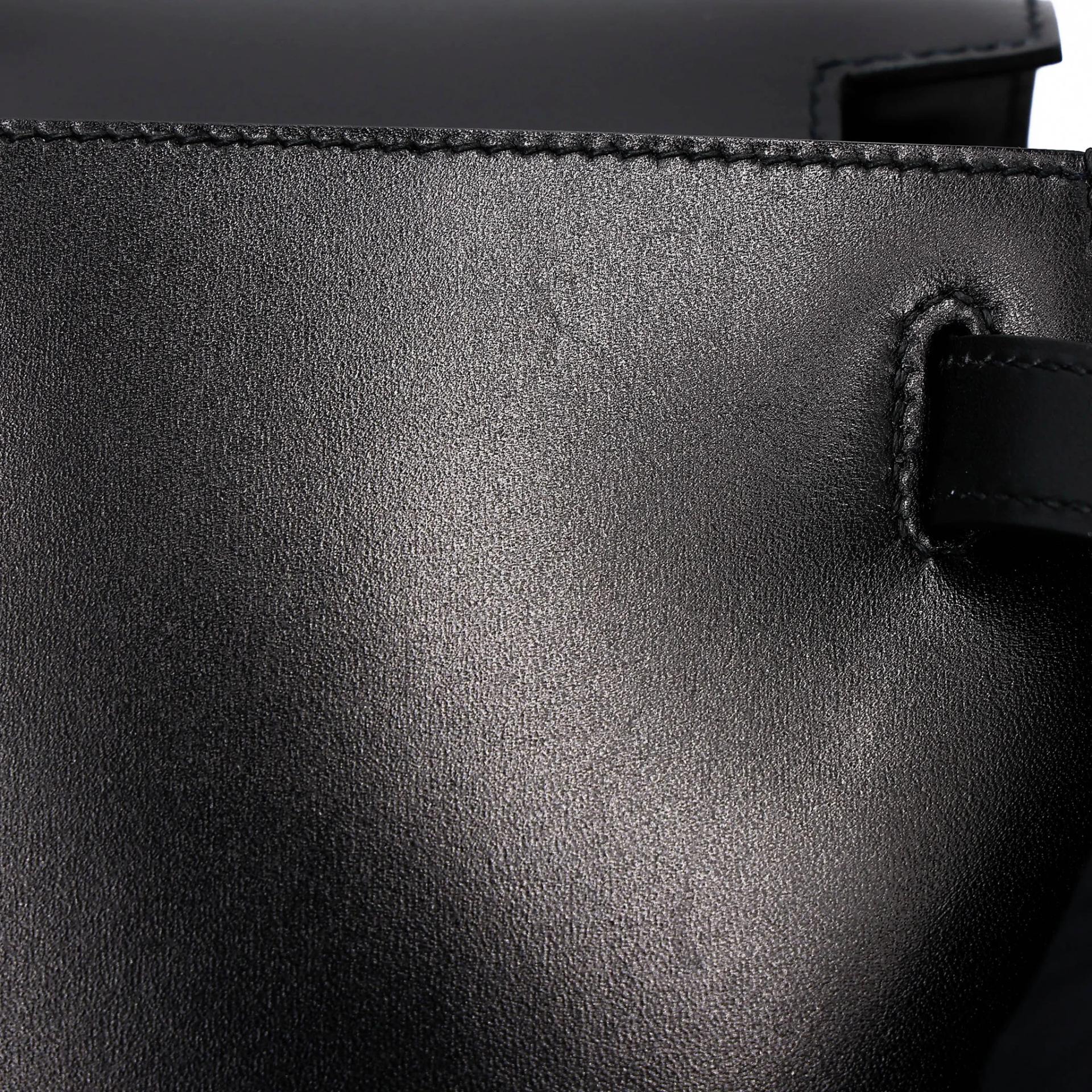 SA超美品 HERMÈS 愛馬仕 Kelly 28 外縫 89 黑色 Noir (Black) Box牛皮 金扣 Z刻 2021年 - 17