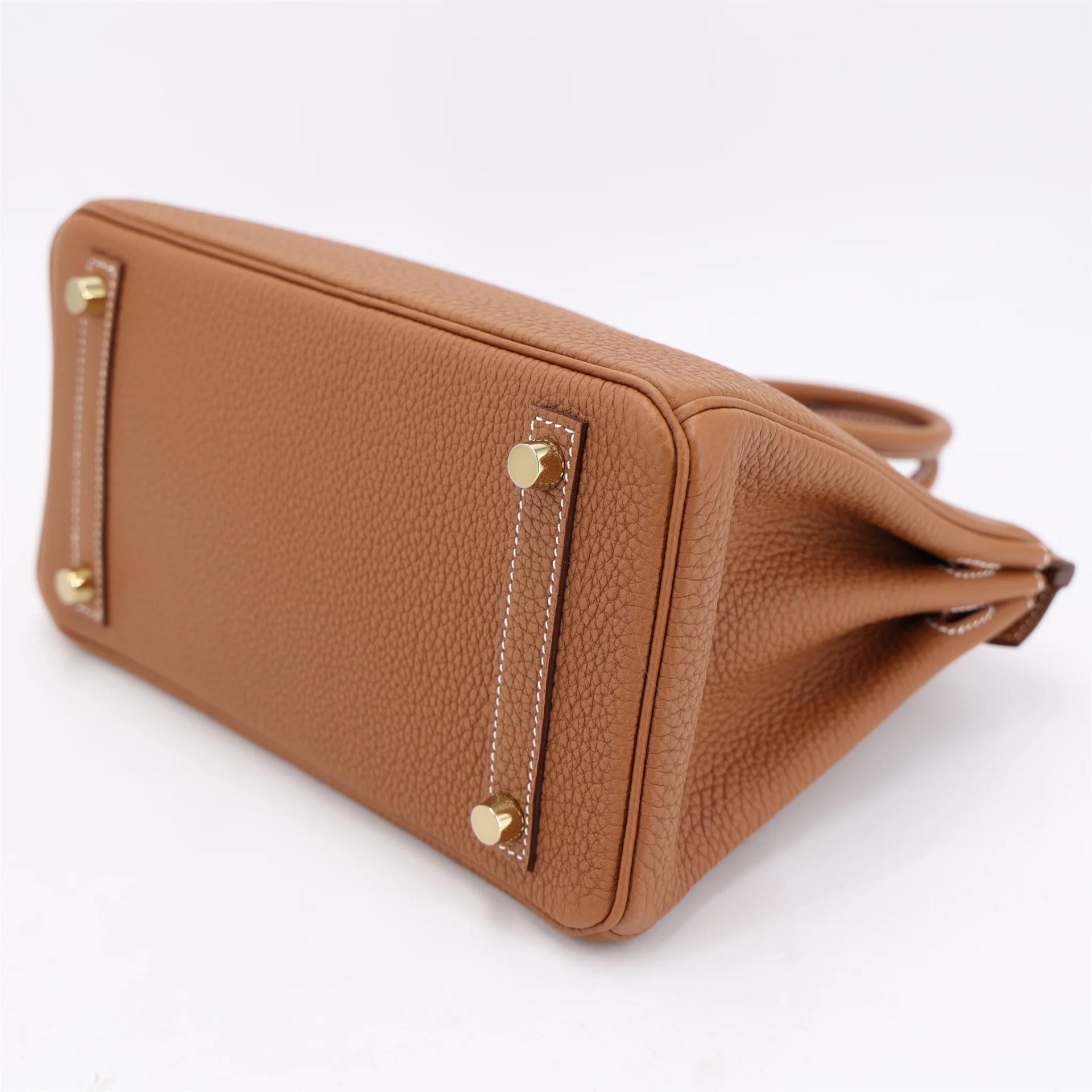 Brand New ( Rank N ) HERMÈS Birkin 25 Gold Togo Gold hardware B (2023) - 7
