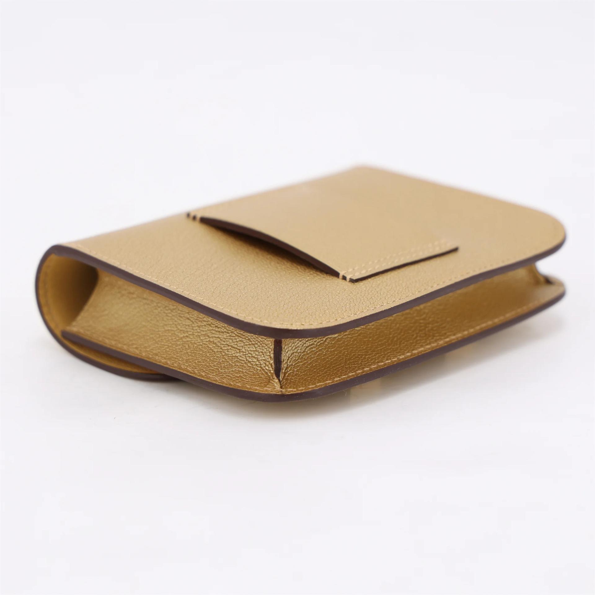 Unused ( Rank NS ) HERMÈS Constance Slim Wallet Dore (Y9) Chamkilight Gold hardware K (2025) - 5