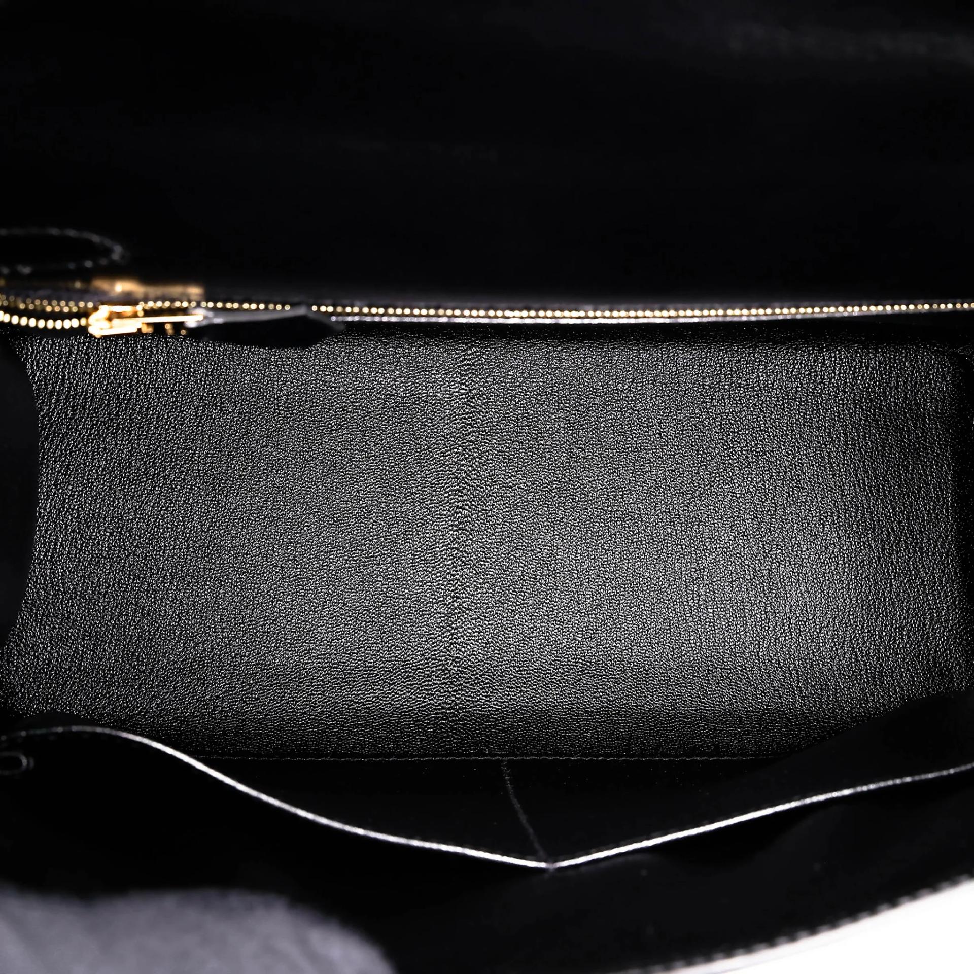 SA超美品 HERMÈS 愛馬仕 Kelly 28 外縫 89 黑色 Noir (Black) Box牛皮 金扣 Z刻 2021年 - 23