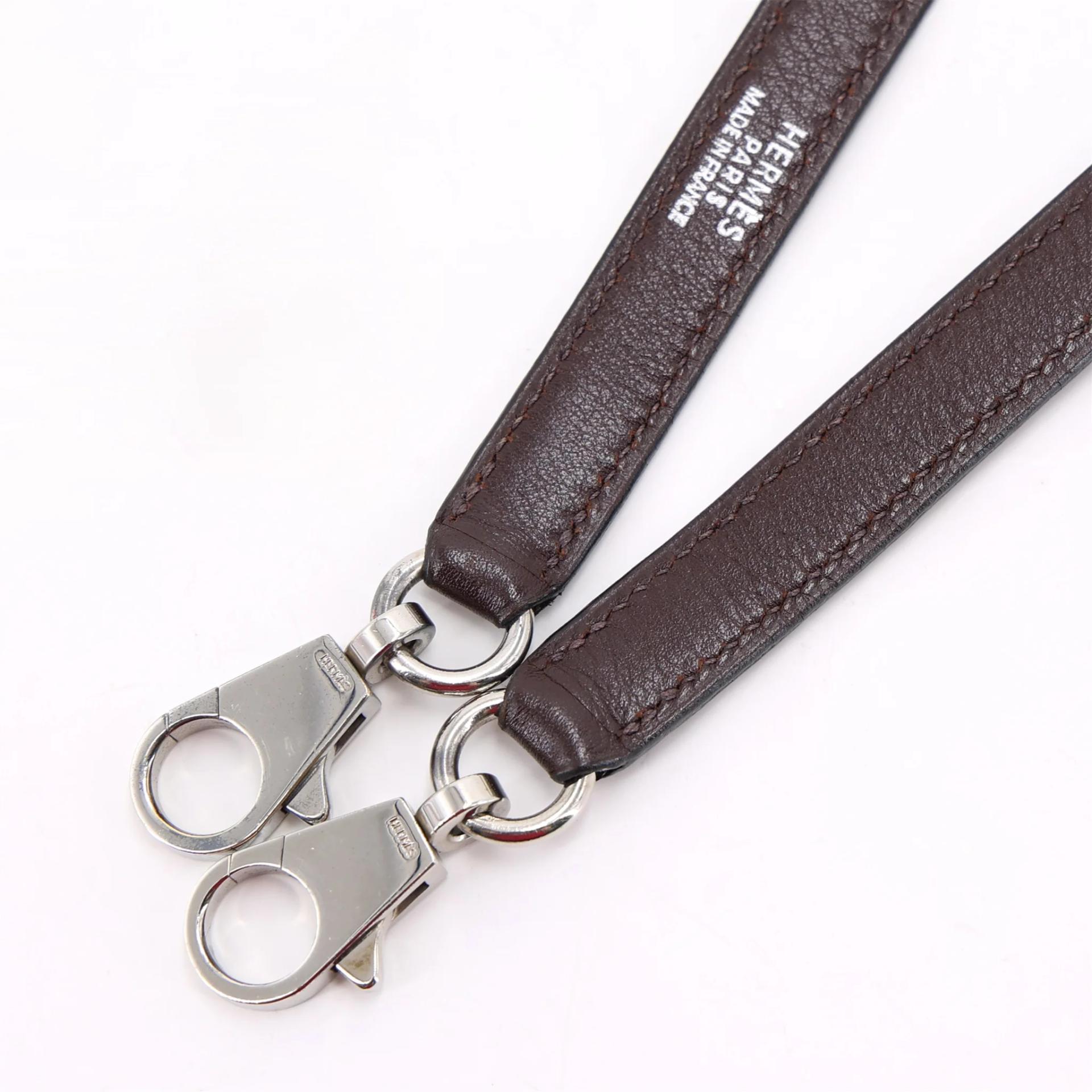 Very Good ( Rank A) HERMÈS Limited Edition Kelly 32 Marron Glace Box-calf Vibrato Palladium hardware Square C (1999) - 23